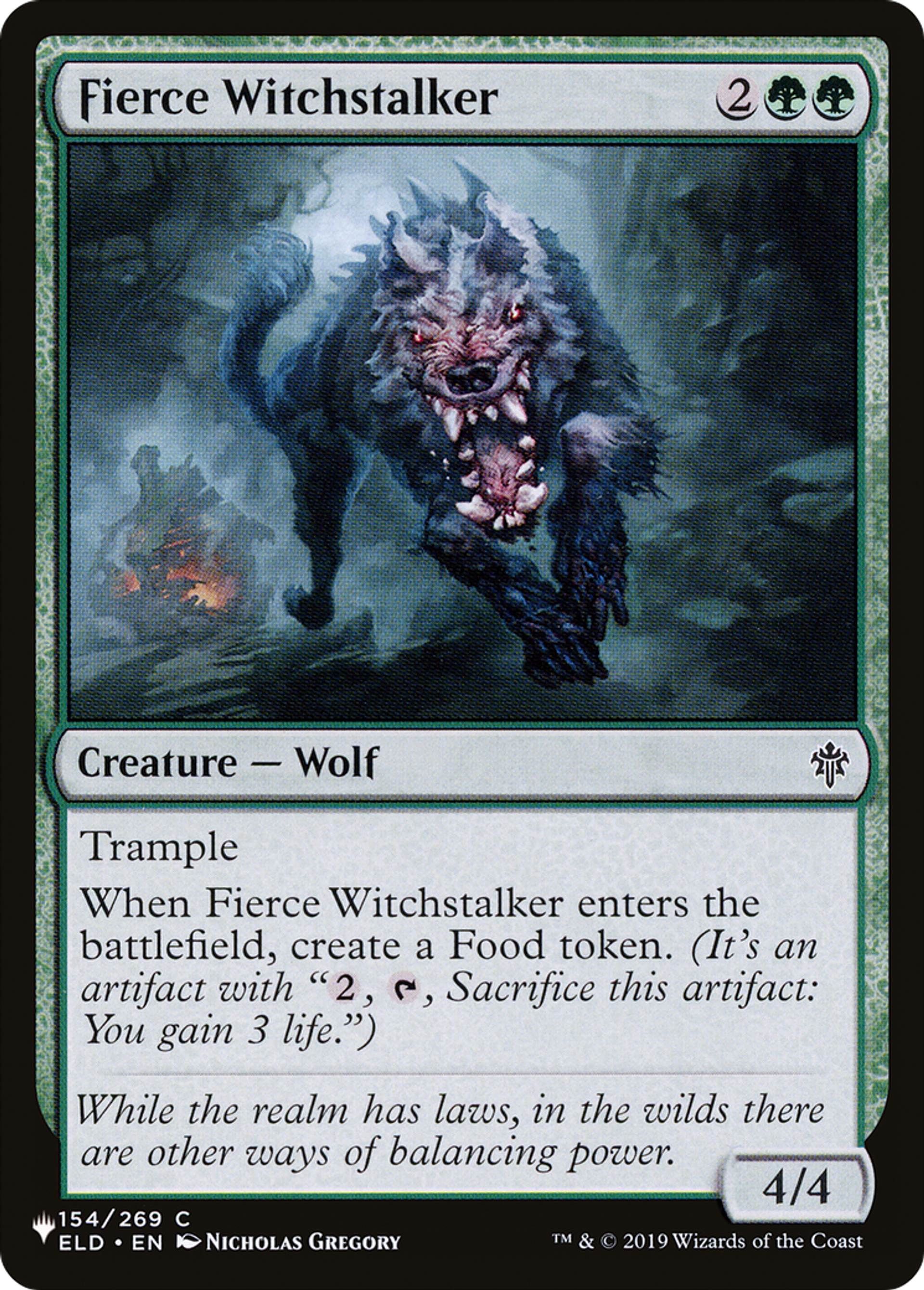 Fierce Witchstalker — The List — Magic: The Gathering