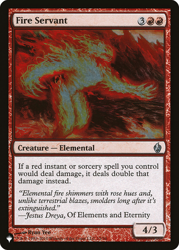 Fire Servant — The List — Magic: The Gathering