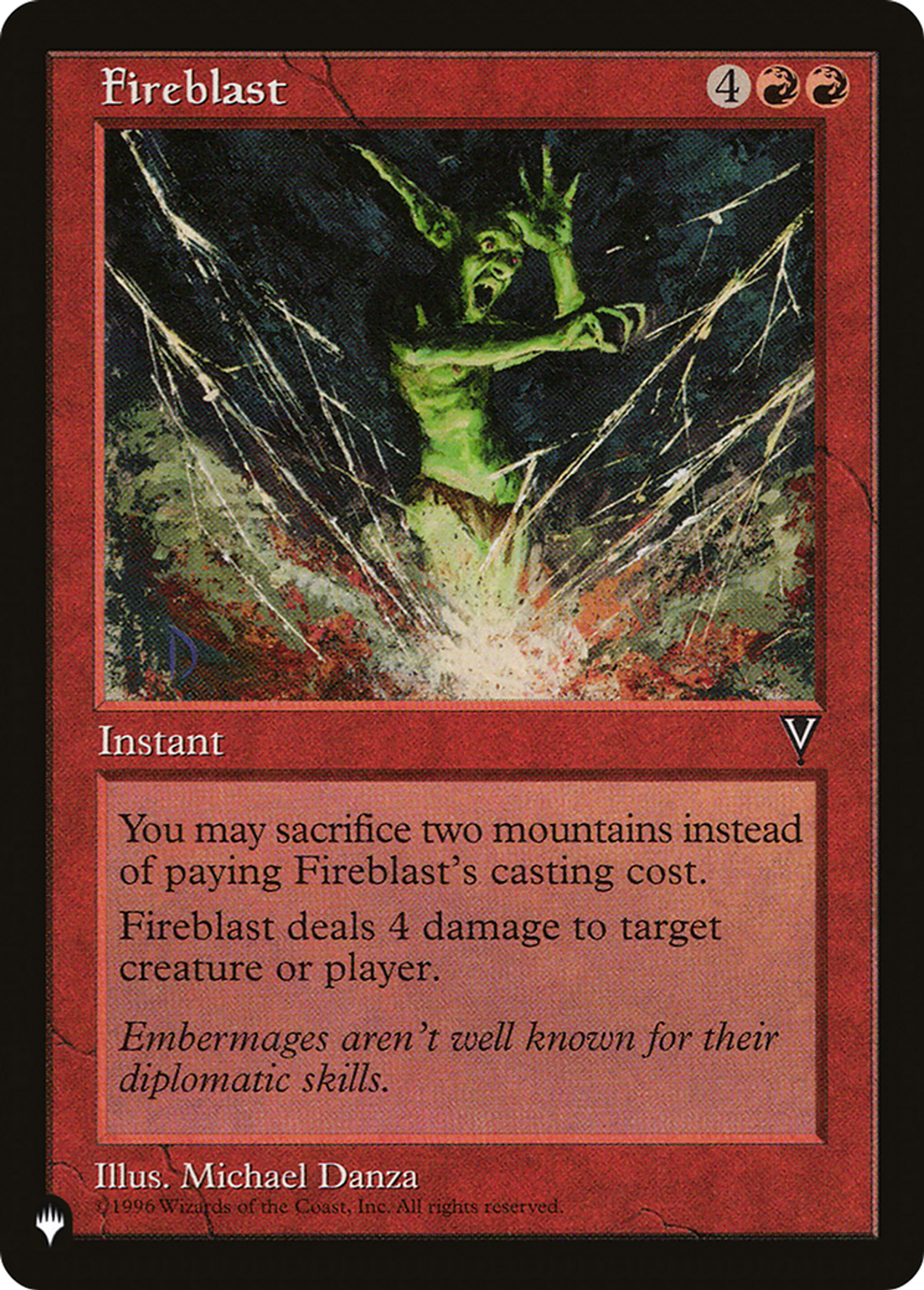 Salve de feu — The List — Magic: The Gathering