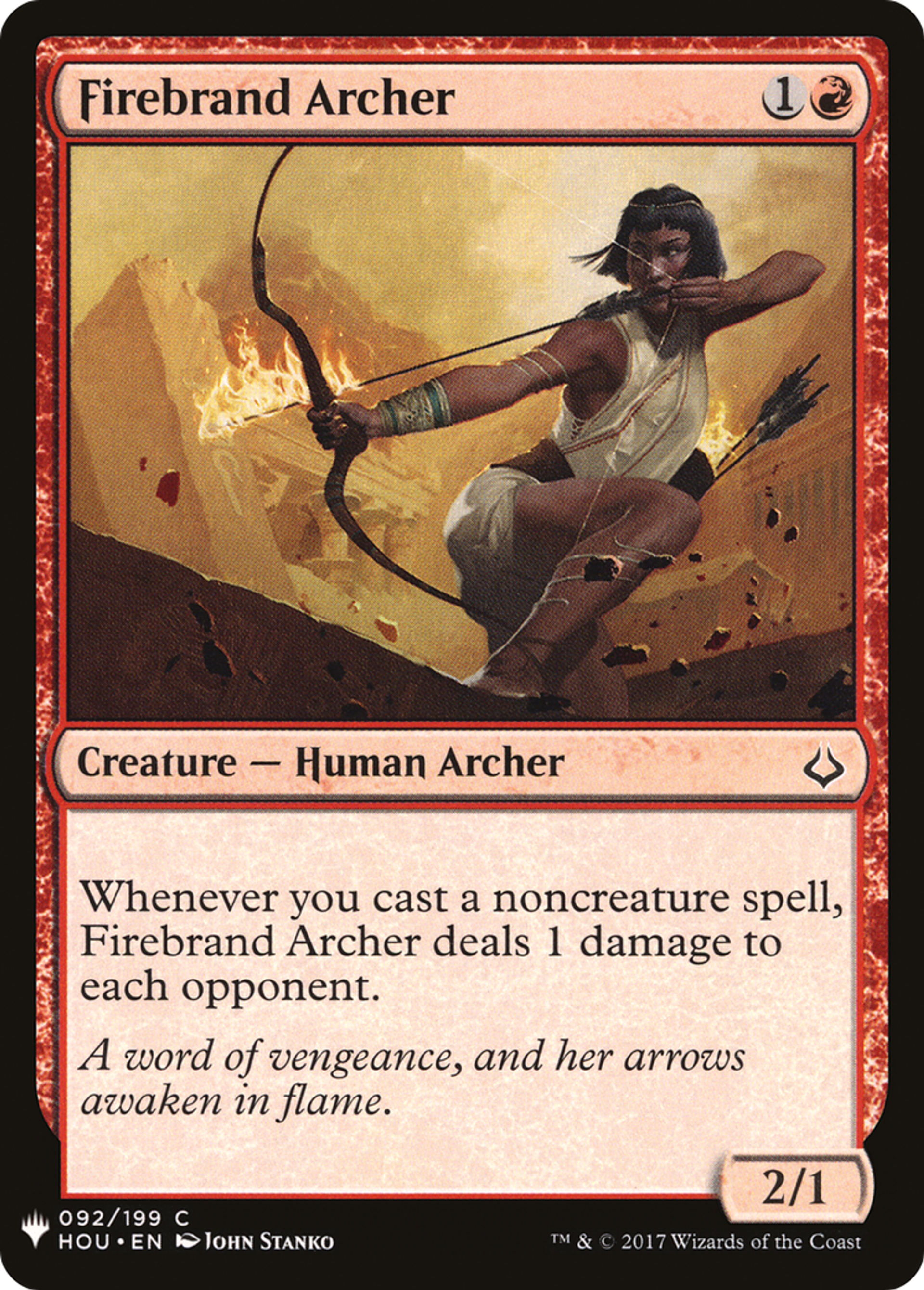 Firebrand Archer — The List — Magic: The Gathering