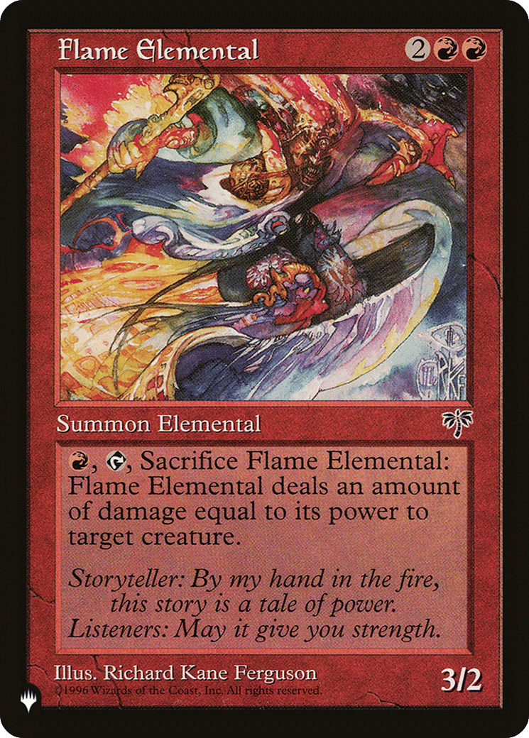 Flame Elemental — The List — Magic: The Gathering