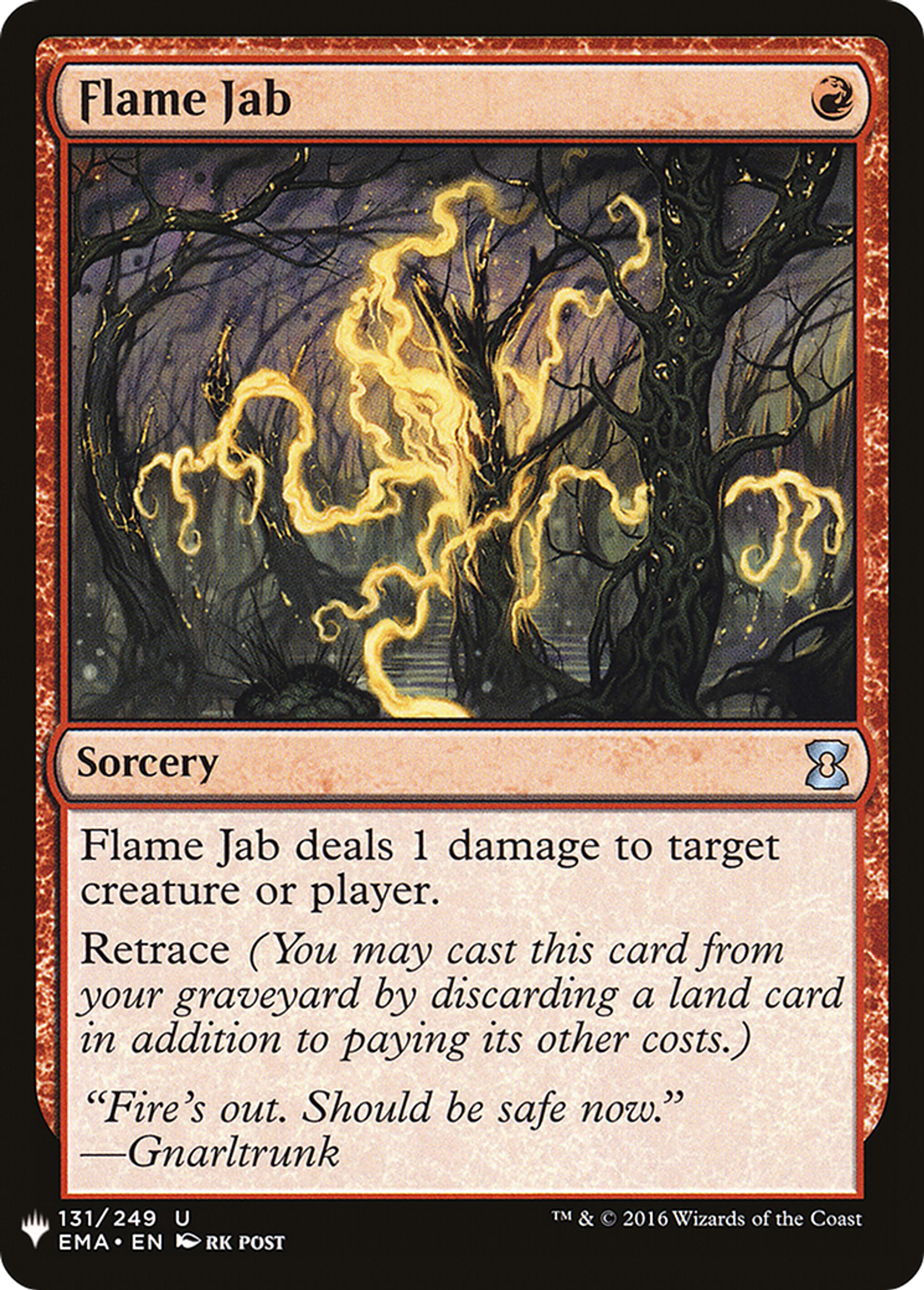 Flame Jab — The List — Magic: The Gathering