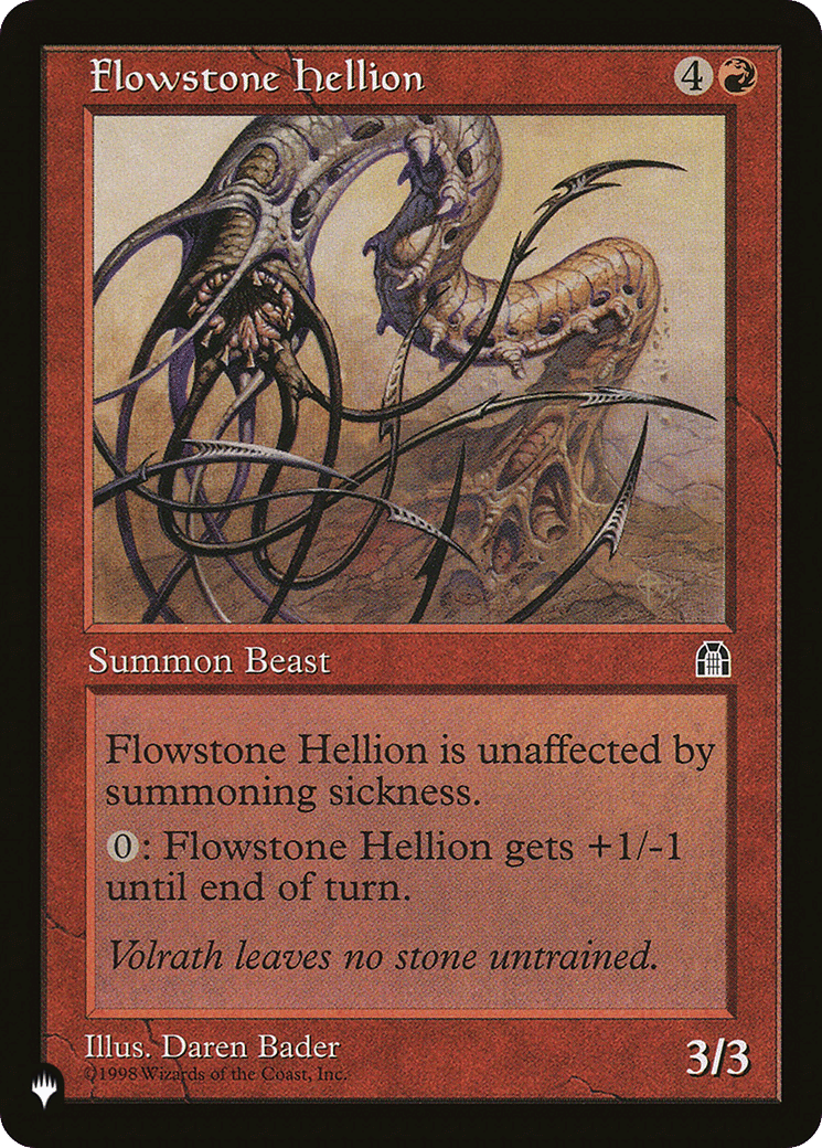 Flowstone Hellion — The List — Magic: The Gathering