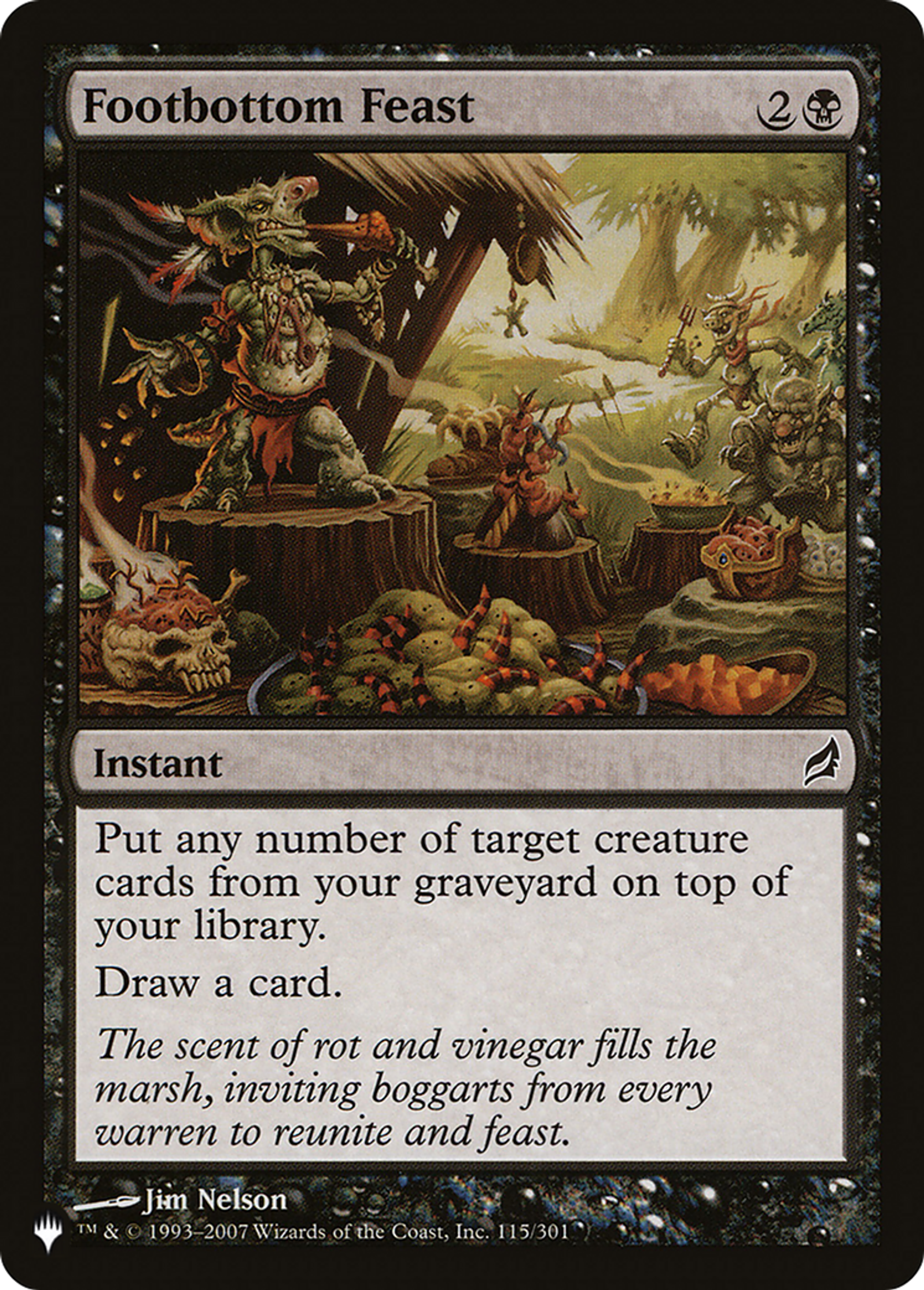 Footbottom Feast — The List — Magic: The Gathering