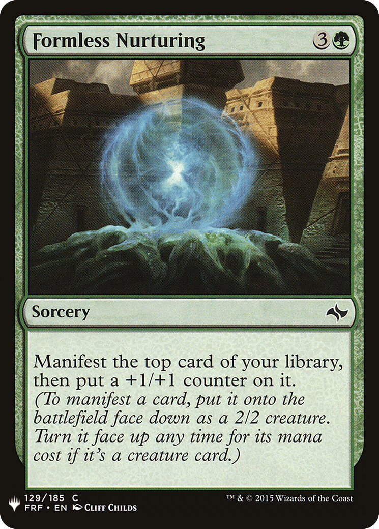Formless Nurturing — The List — Magic: The Gathering