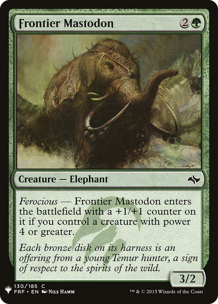 Frontier Mastodon — The List — Magic: The Gathering