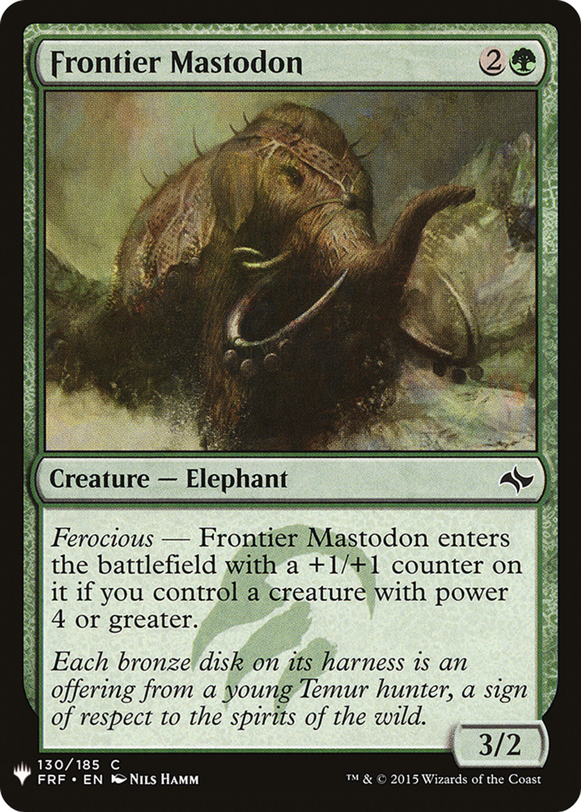 Frontier Mastodon — The List — Magic: The Gathering