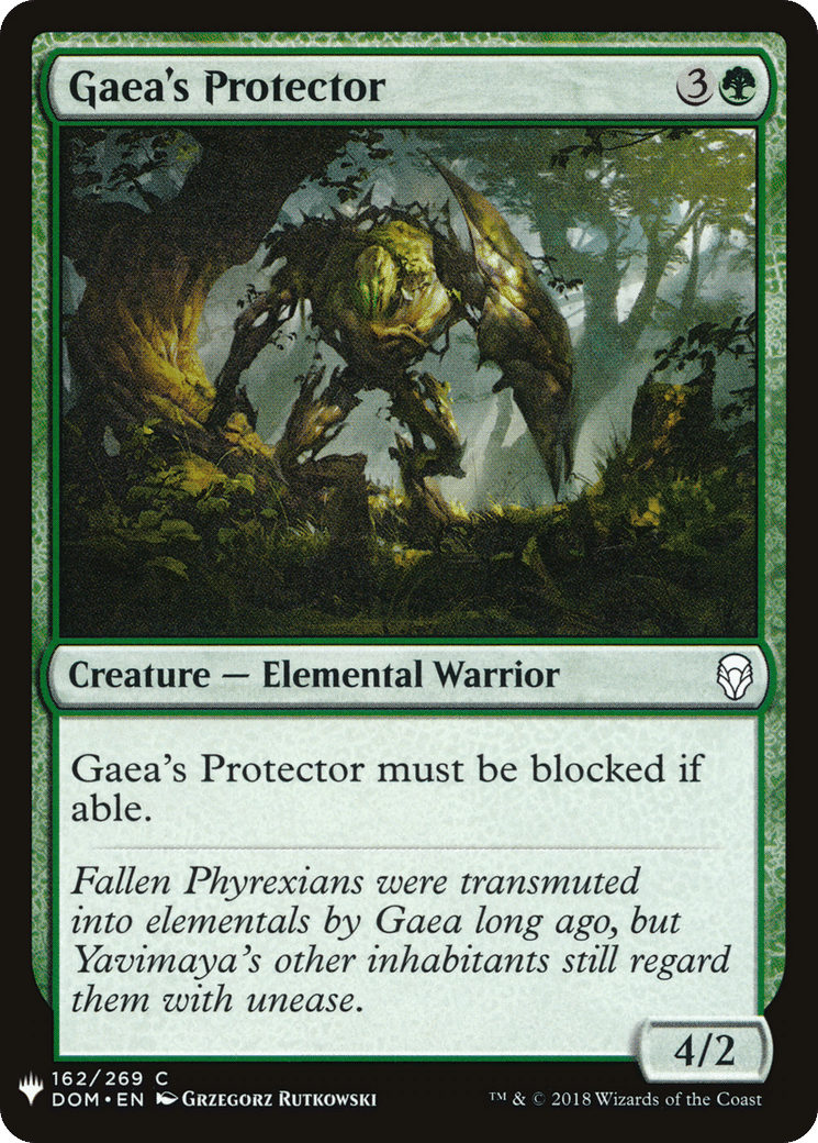 Gaea's Protector — The List — Magic: The Gathering