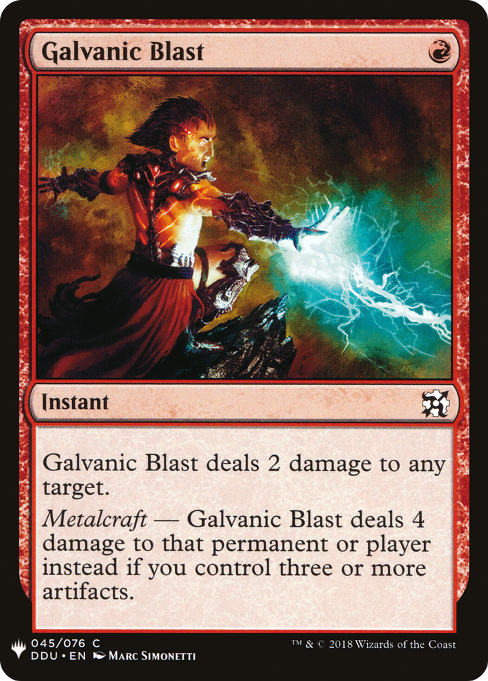 Galvanic Blast — The List — Magic: The Gathering
