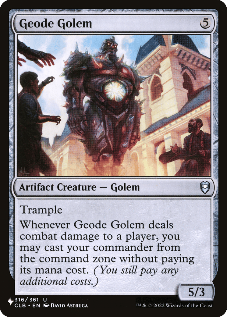 Geode Golem — The List — Magic: The Gathering
