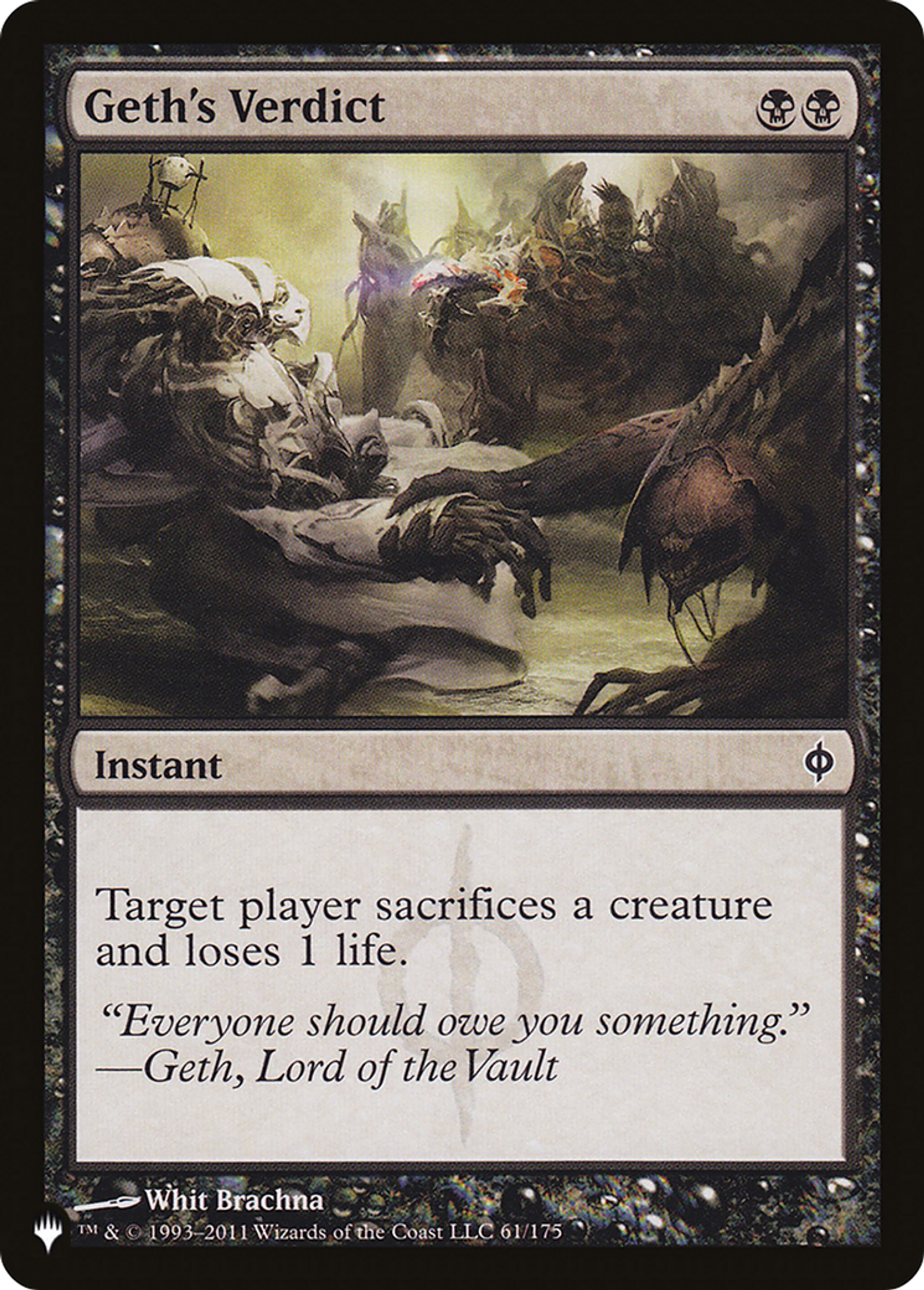 Geth's Verdict — The List — Magic: The Gathering