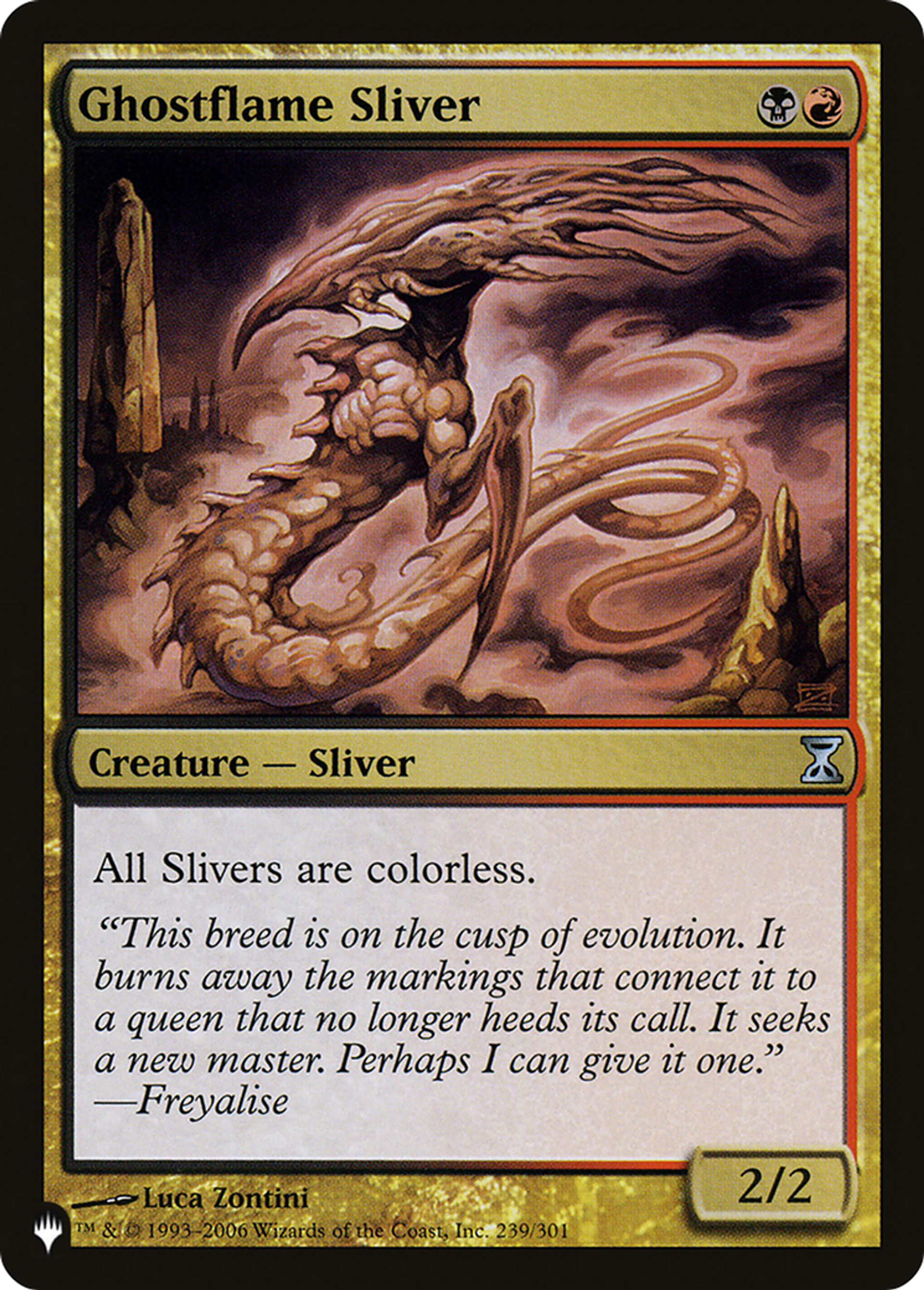 Ghostflame Sliver — The List — Magic: The Gathering