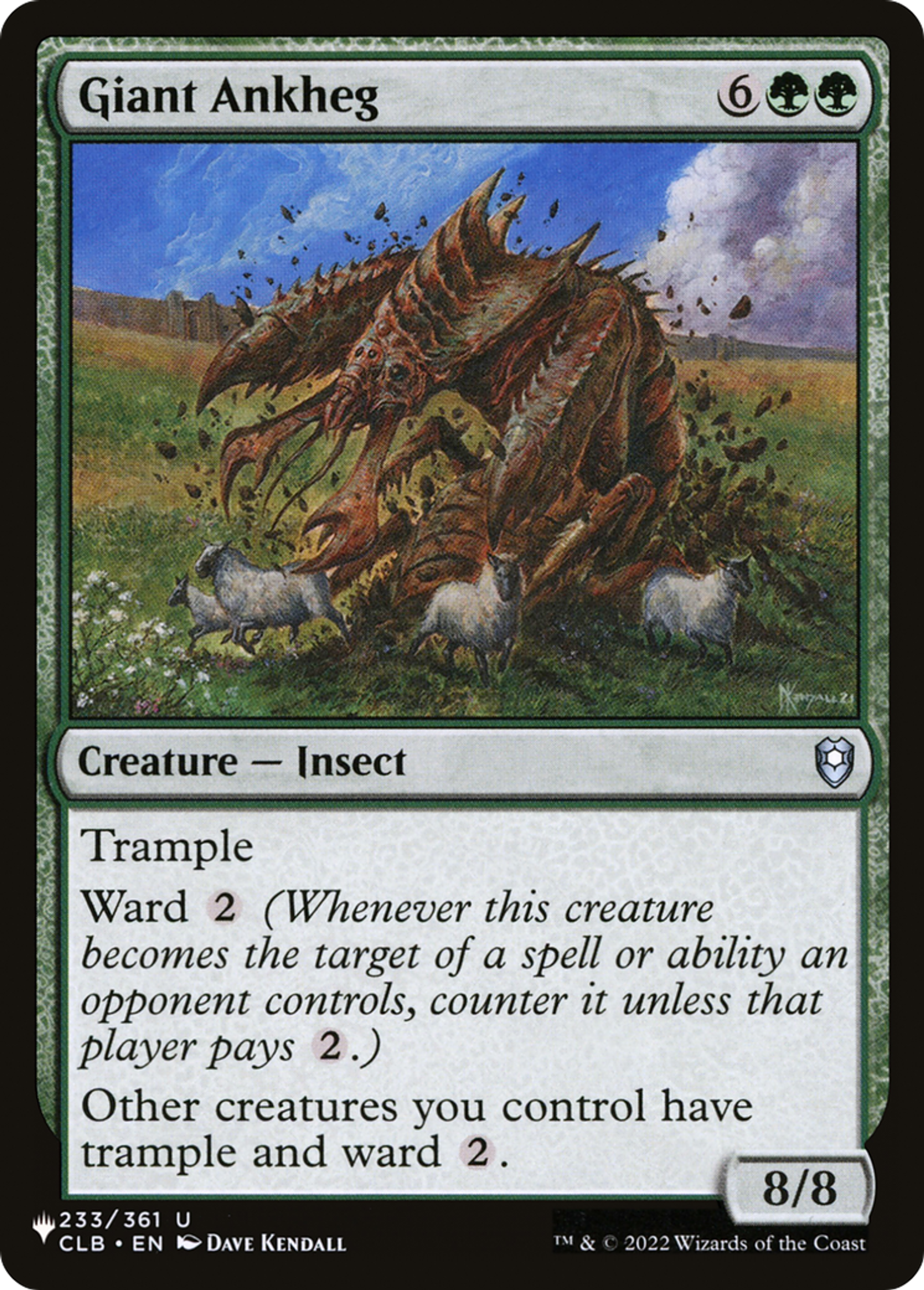 Giant Ankheg — The List — Magic: The Gathering