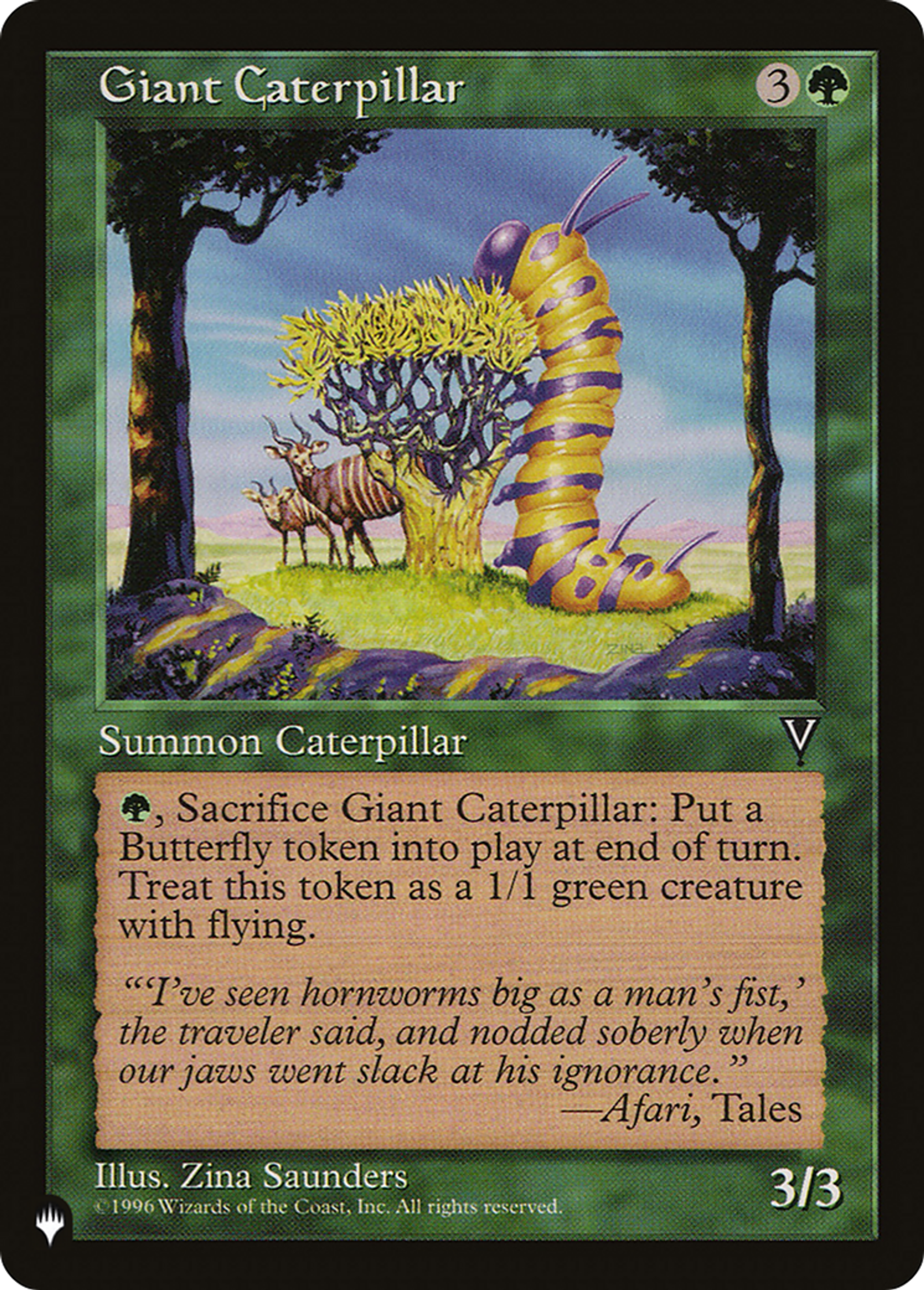 Chenille géante — The List — Magic: The Gathering