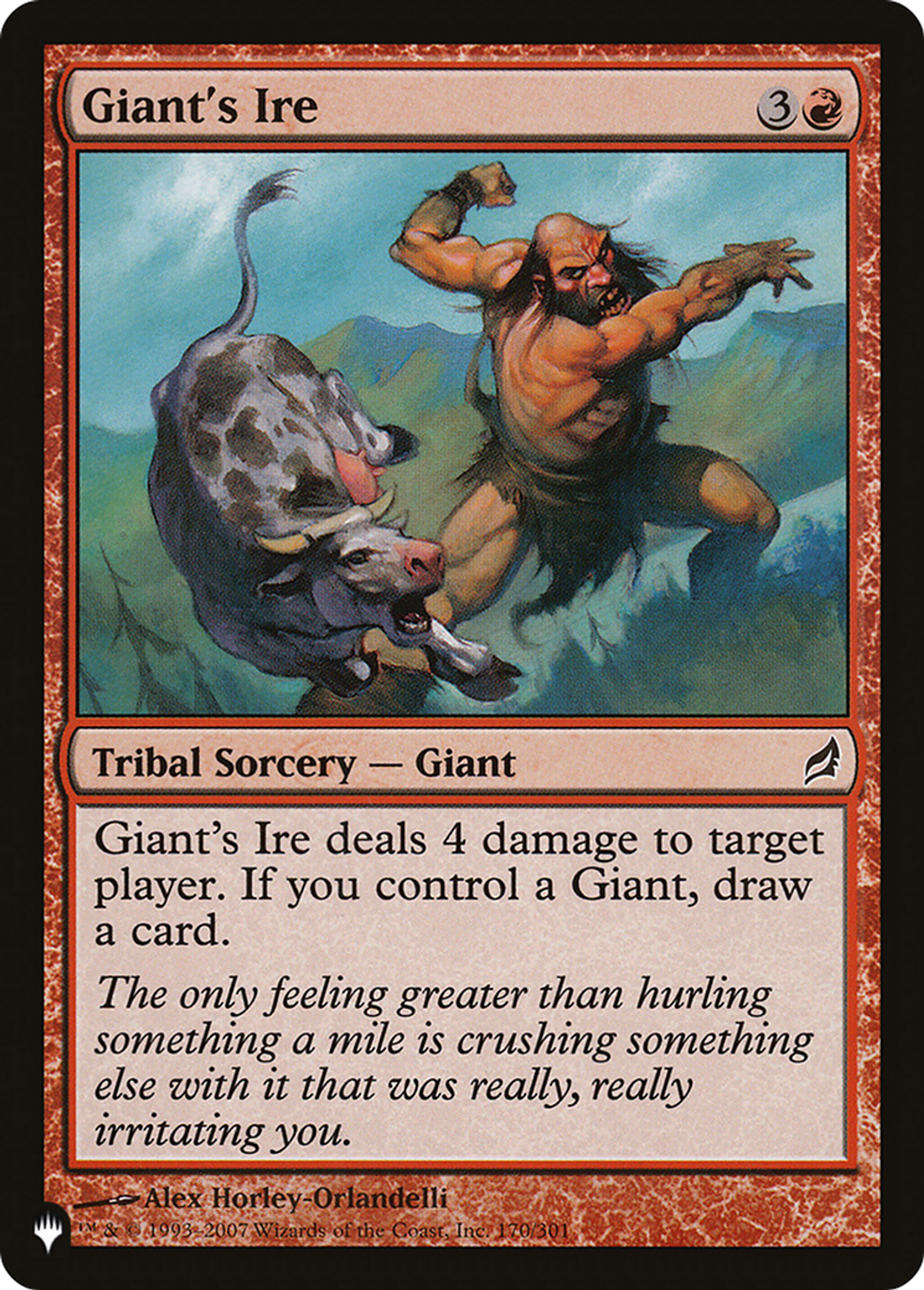 Giant's Ire — The List — Magic: The Gathering