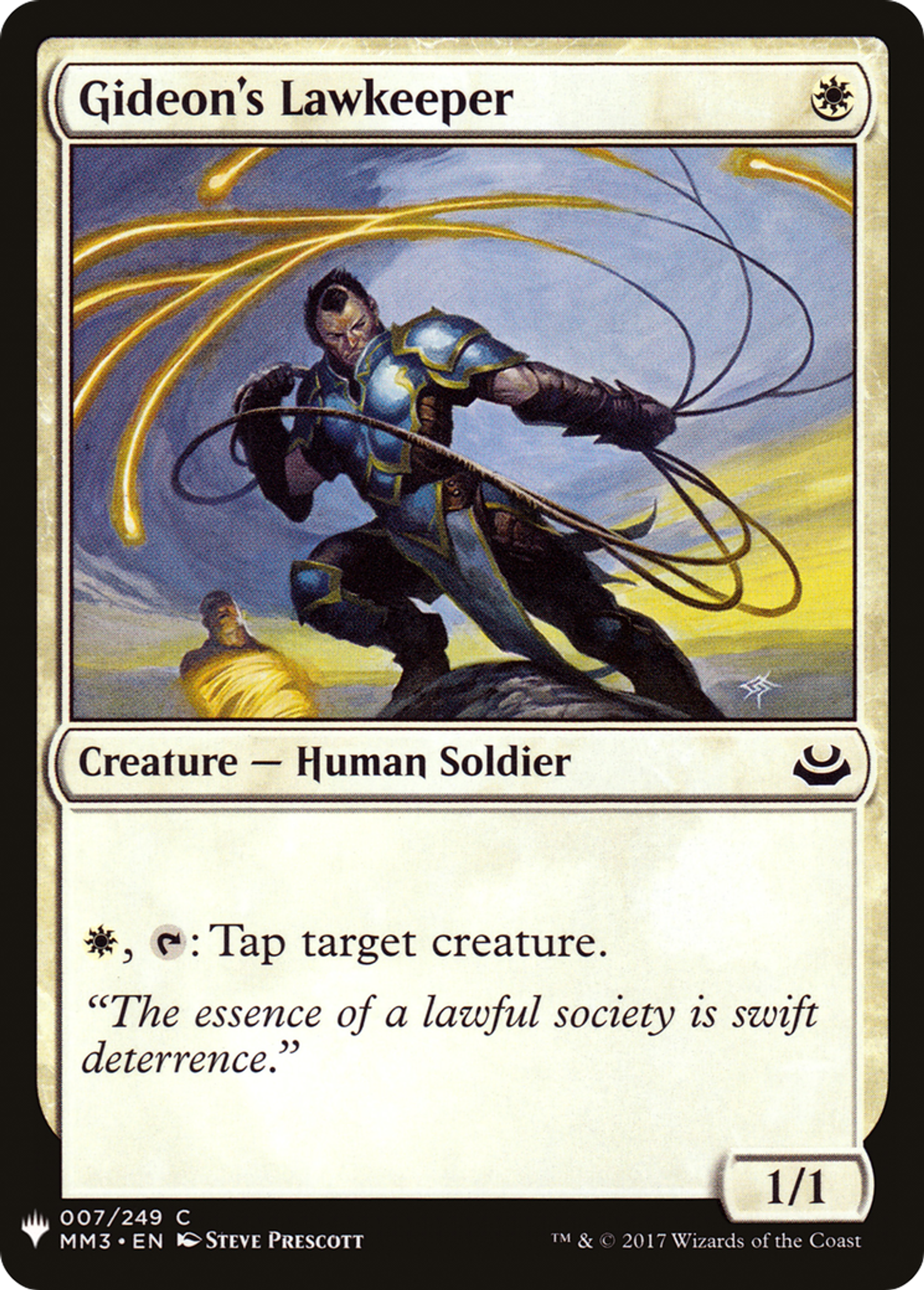 Gideon's Lawkeeper — The List — Magic: The Gathering