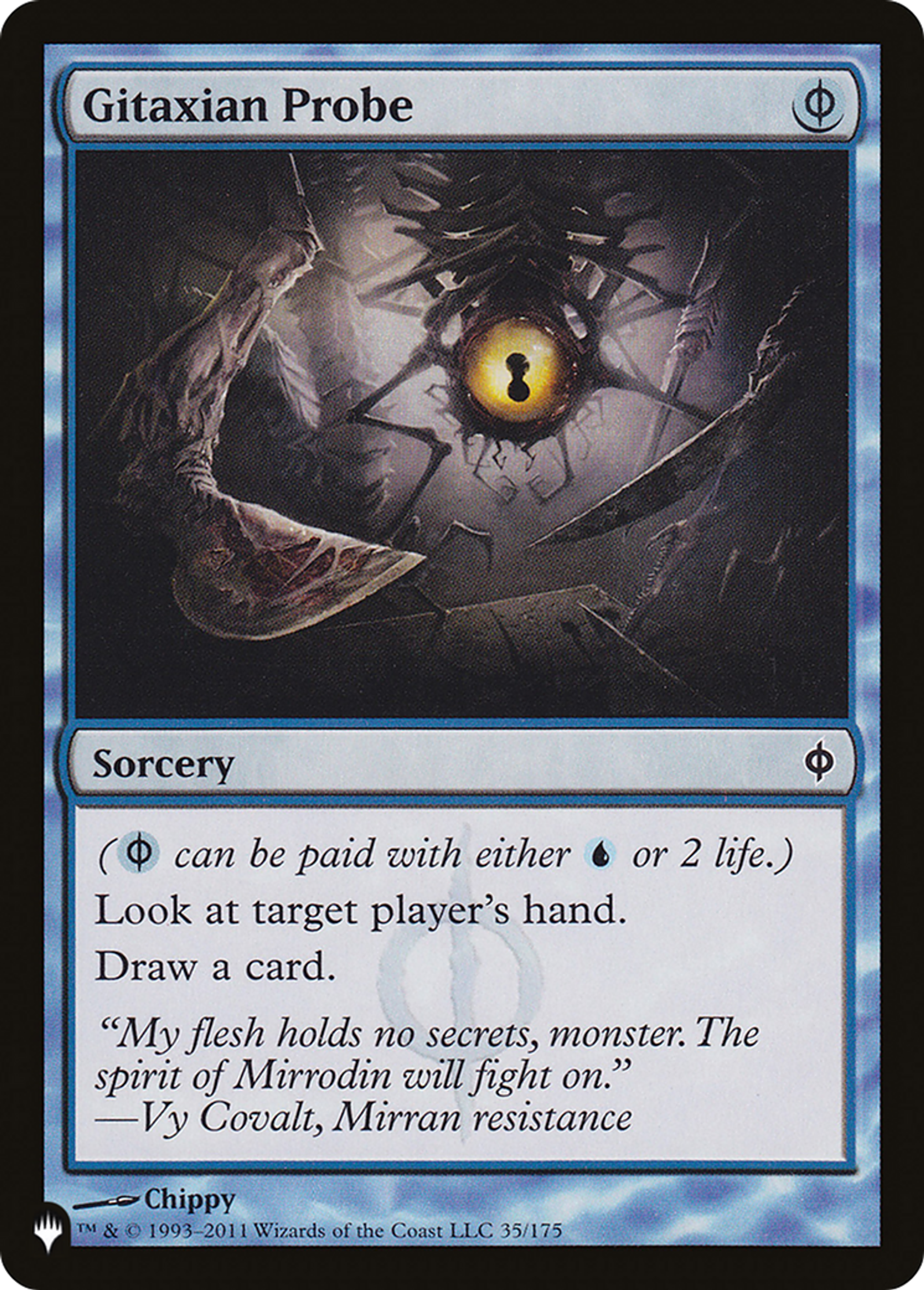 Gitaxian Probe — The List — Magic: The Gathering