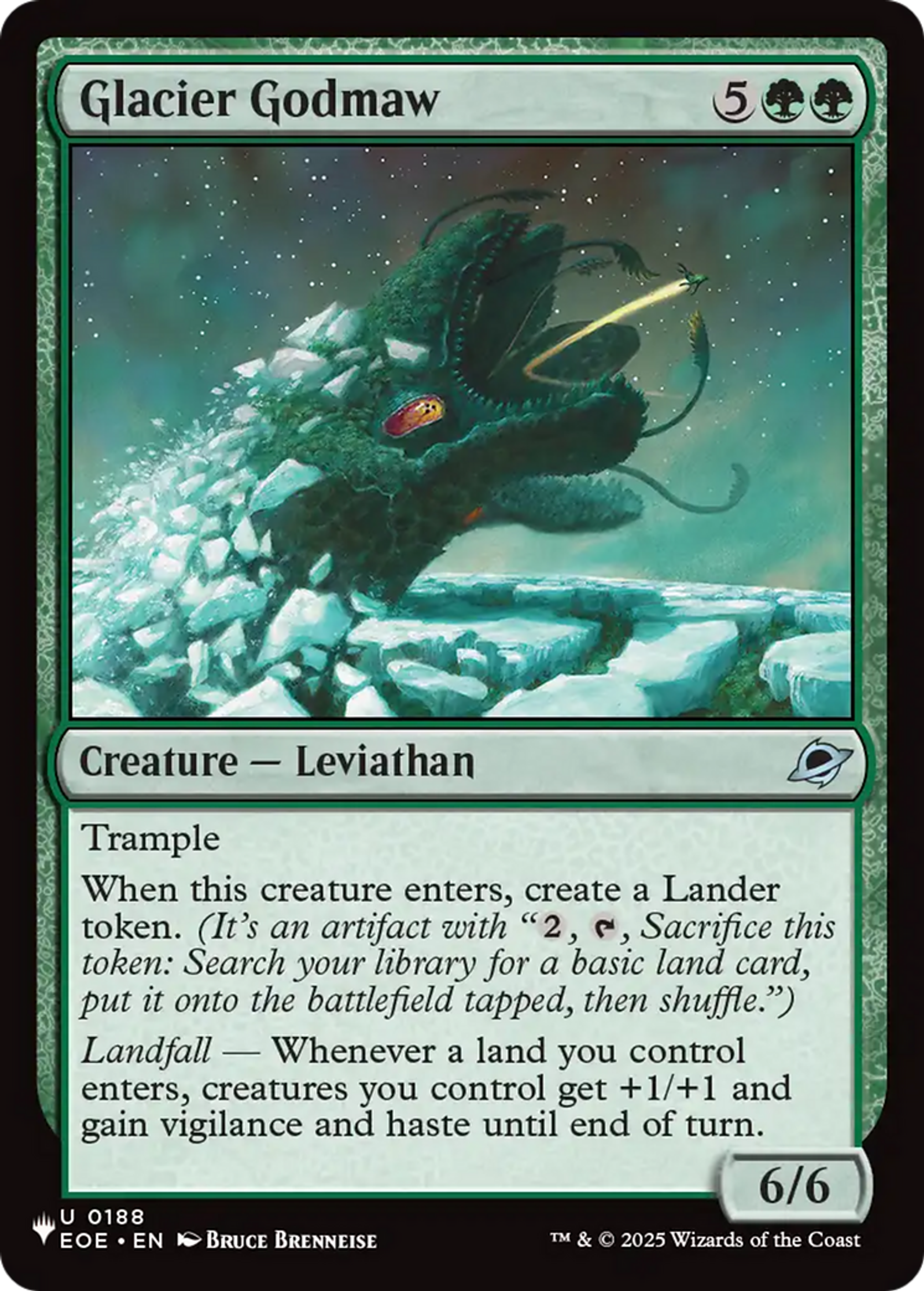 Glacier Godmaw — The List — Magic: The Gathering