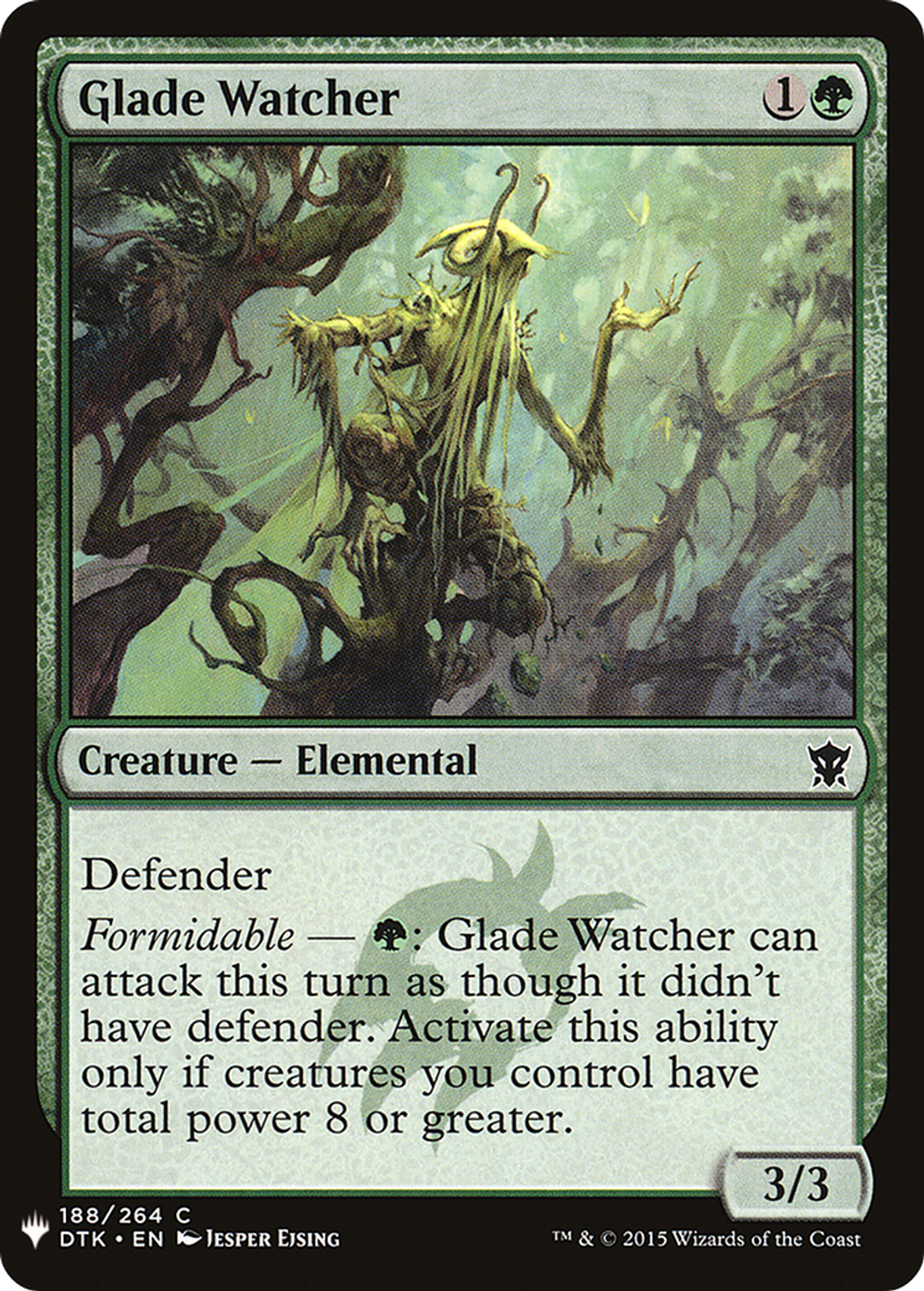 Glade Watcher — The List — Magic: The Gathering