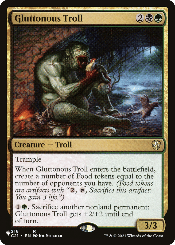 Gluttonous Troll — The List — Magic: The Gathering
