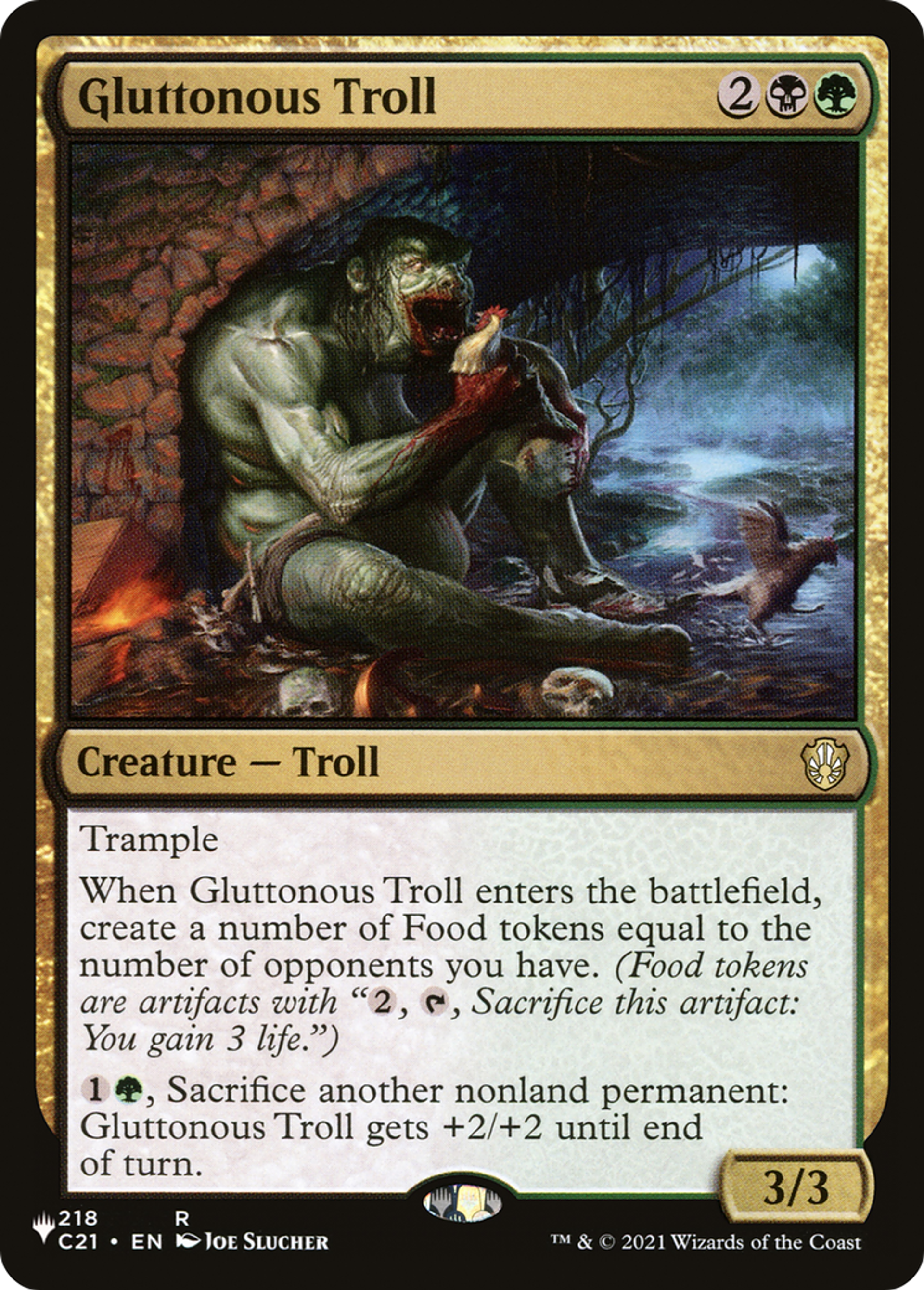 Gluttonous Troll — The List — Magic: The Gathering