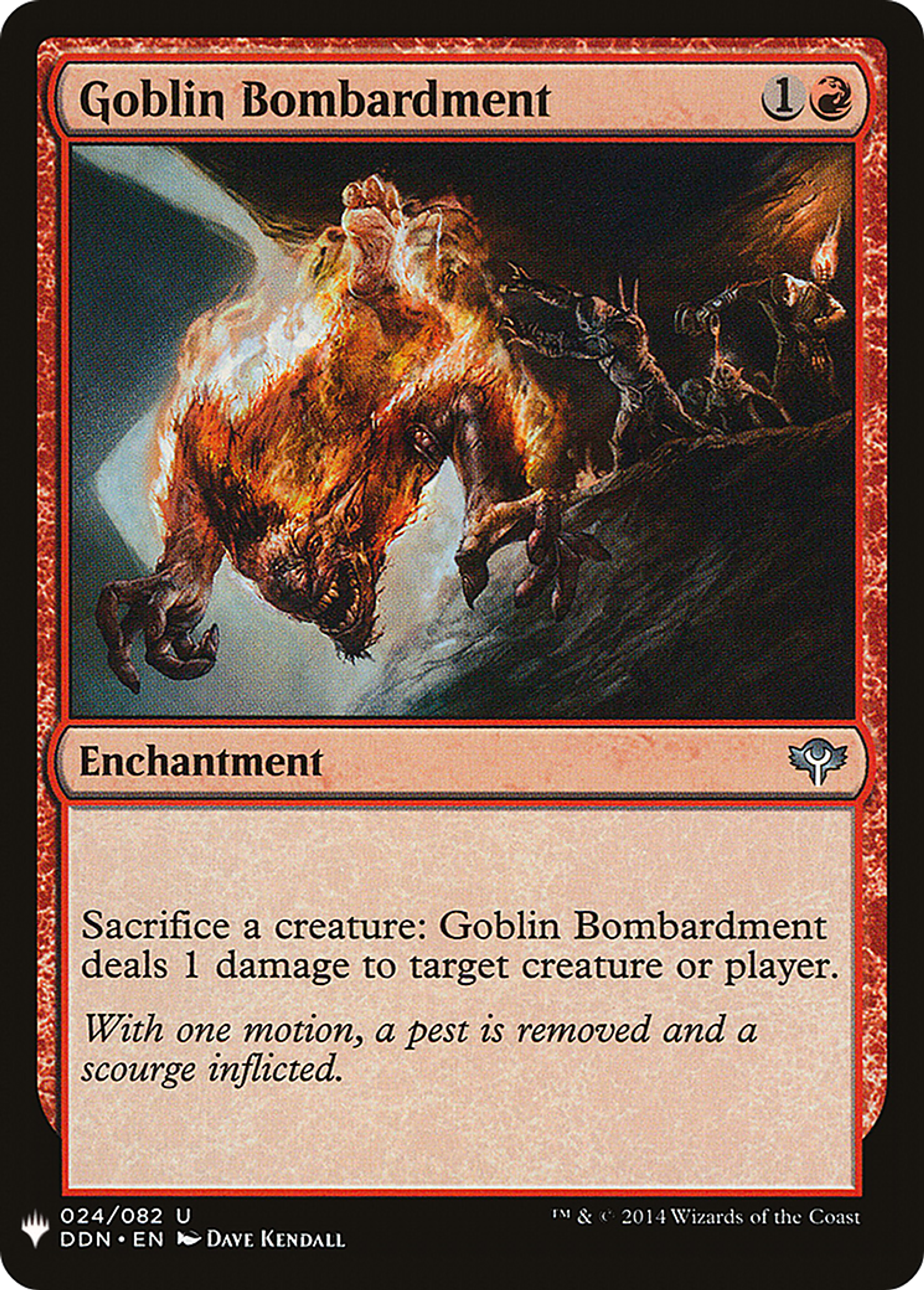 Goblin Bombardment — The List — Magic: The Gathering
