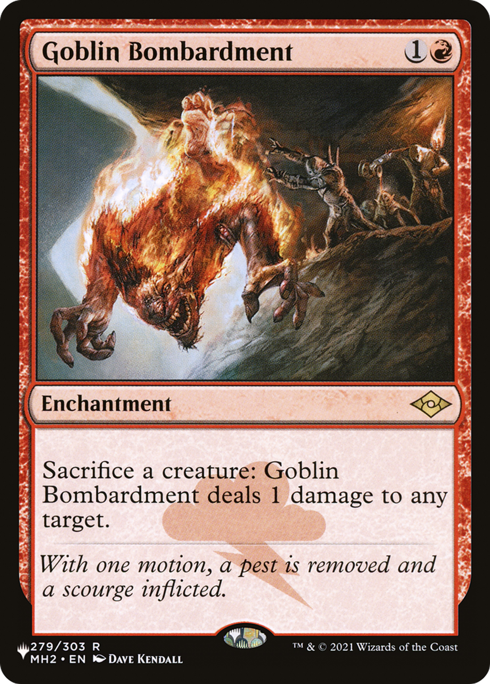 Bombardement des gobelins — The List — Magic: The Gathering