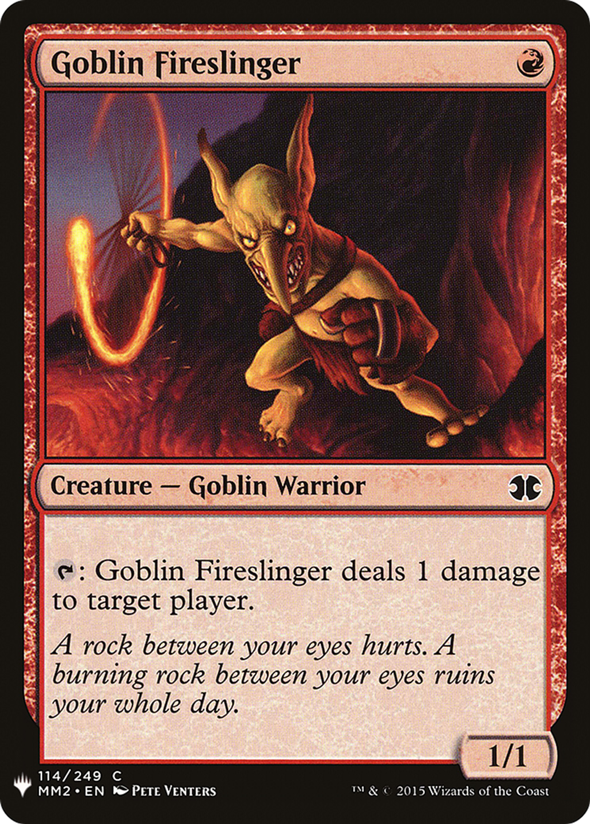 Frondeur au feu gobelin — The List — Magic: The Gathering