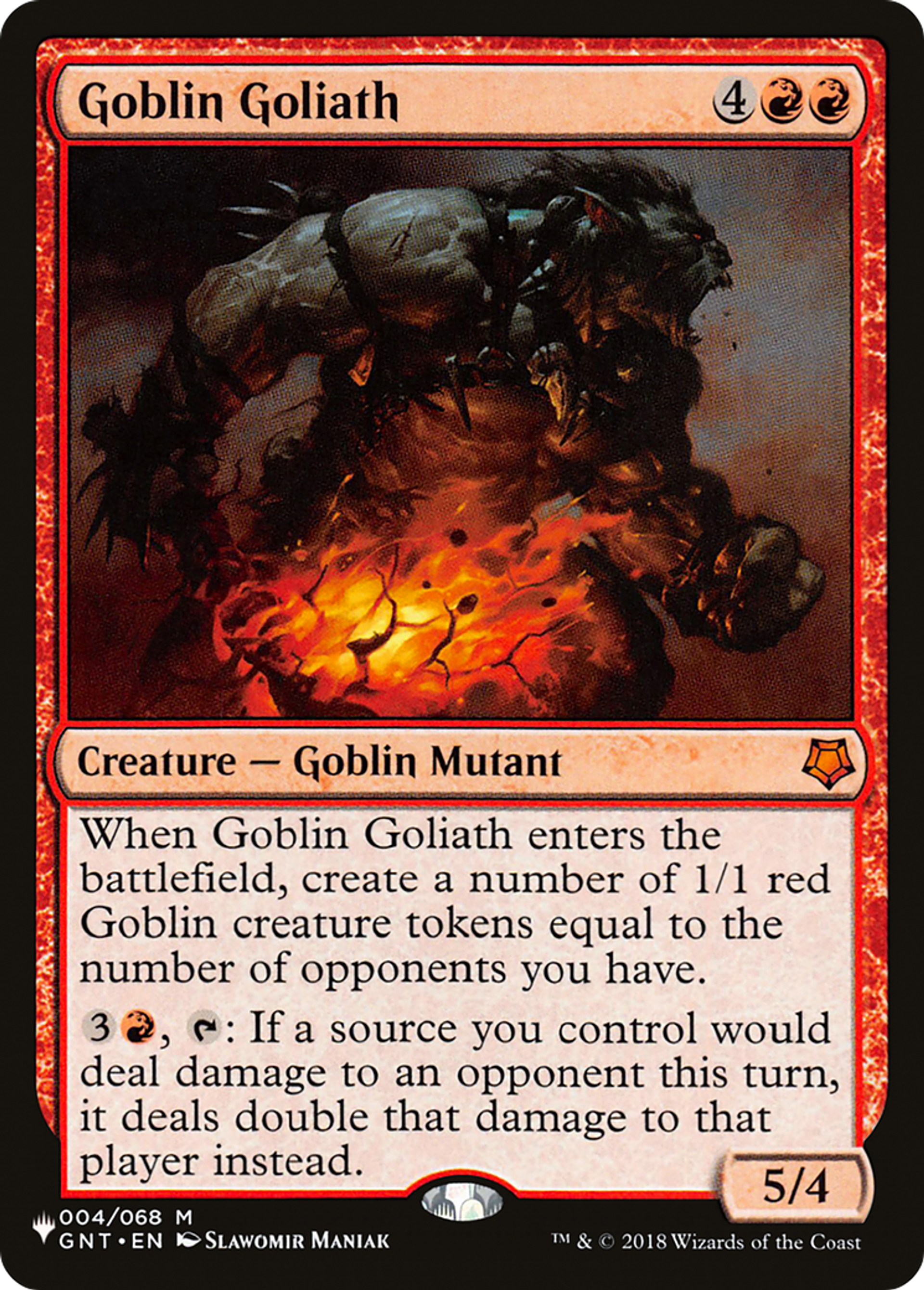 Goblin Goliath — The List — Magic: The Gathering