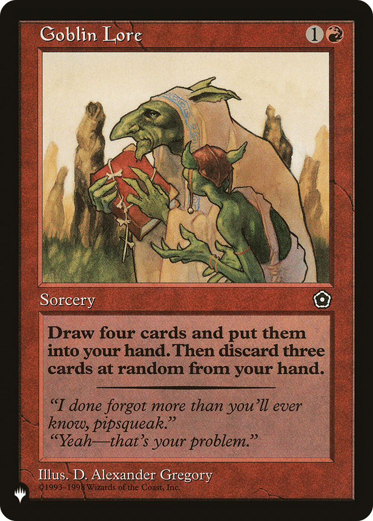 Goblin Lore — The List — Magic: The Gathering