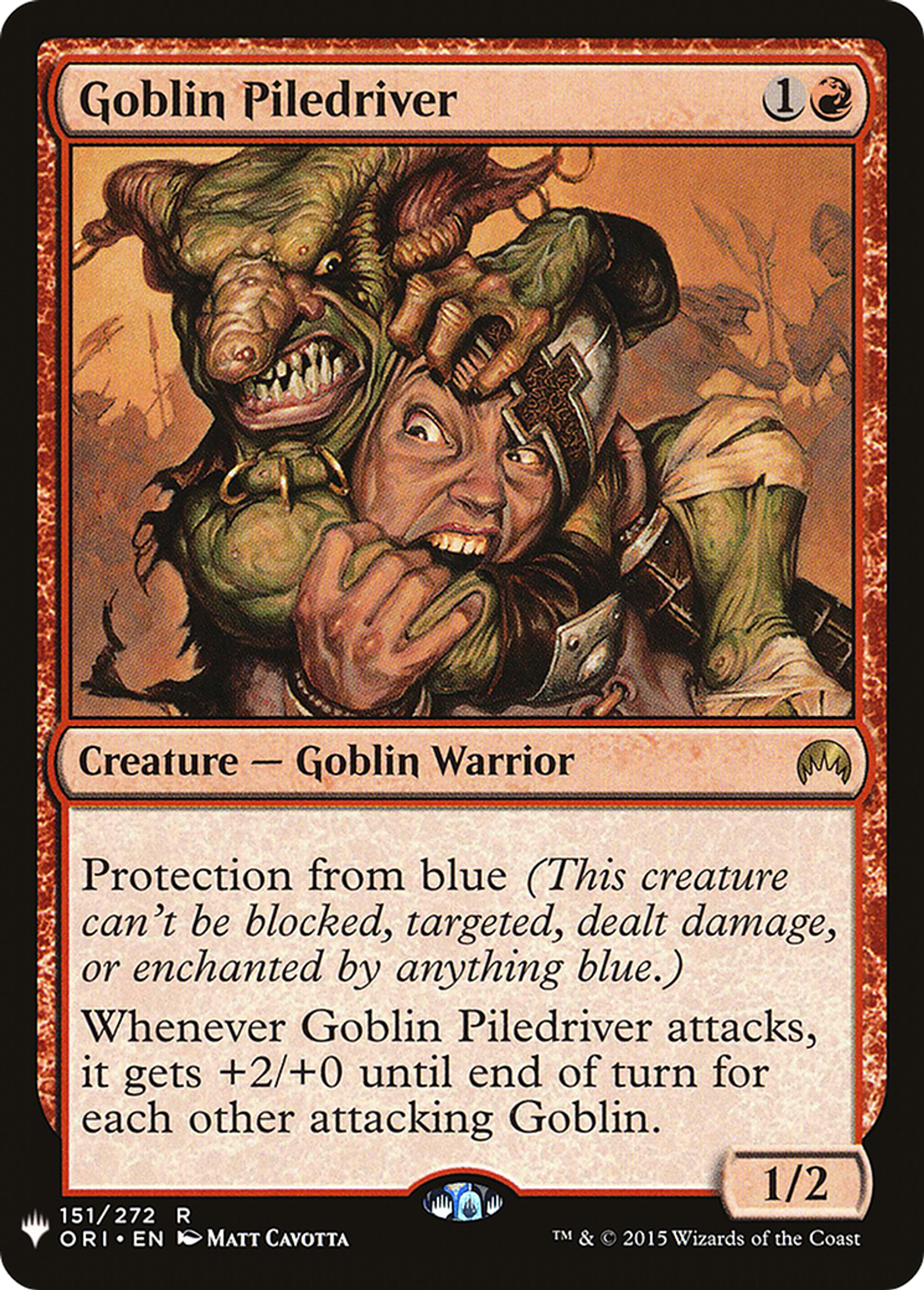 Pelleteur gobelin — The List — Magic: The Gathering