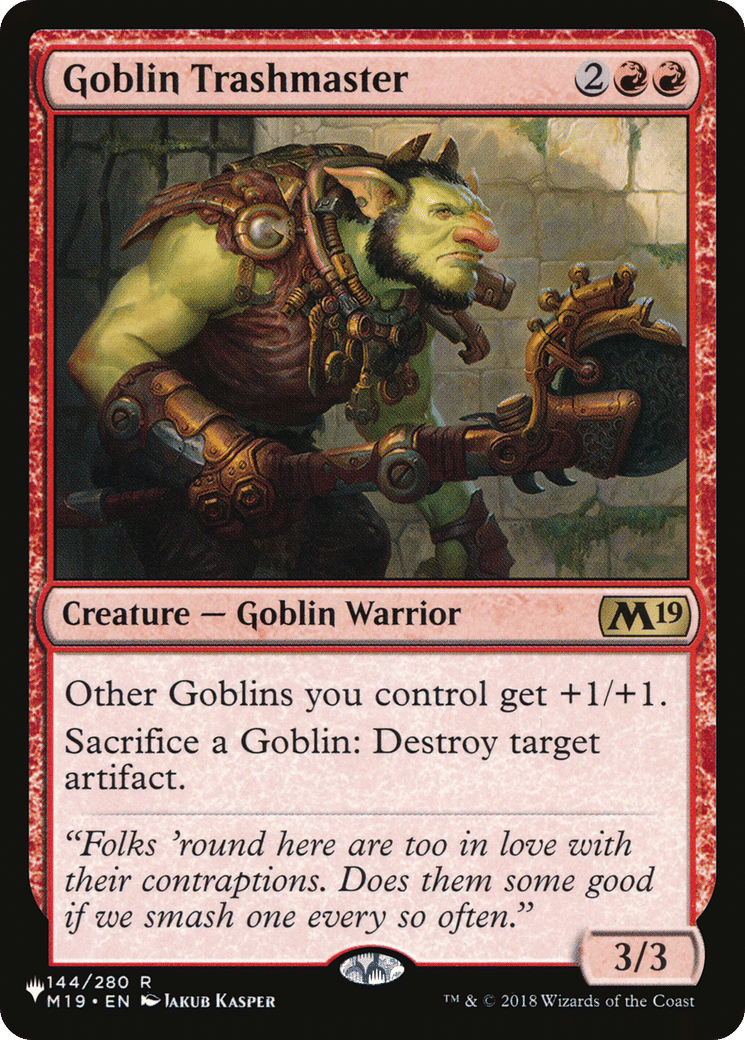 Goblin Trashmaster — The List — Magic: The Gathering