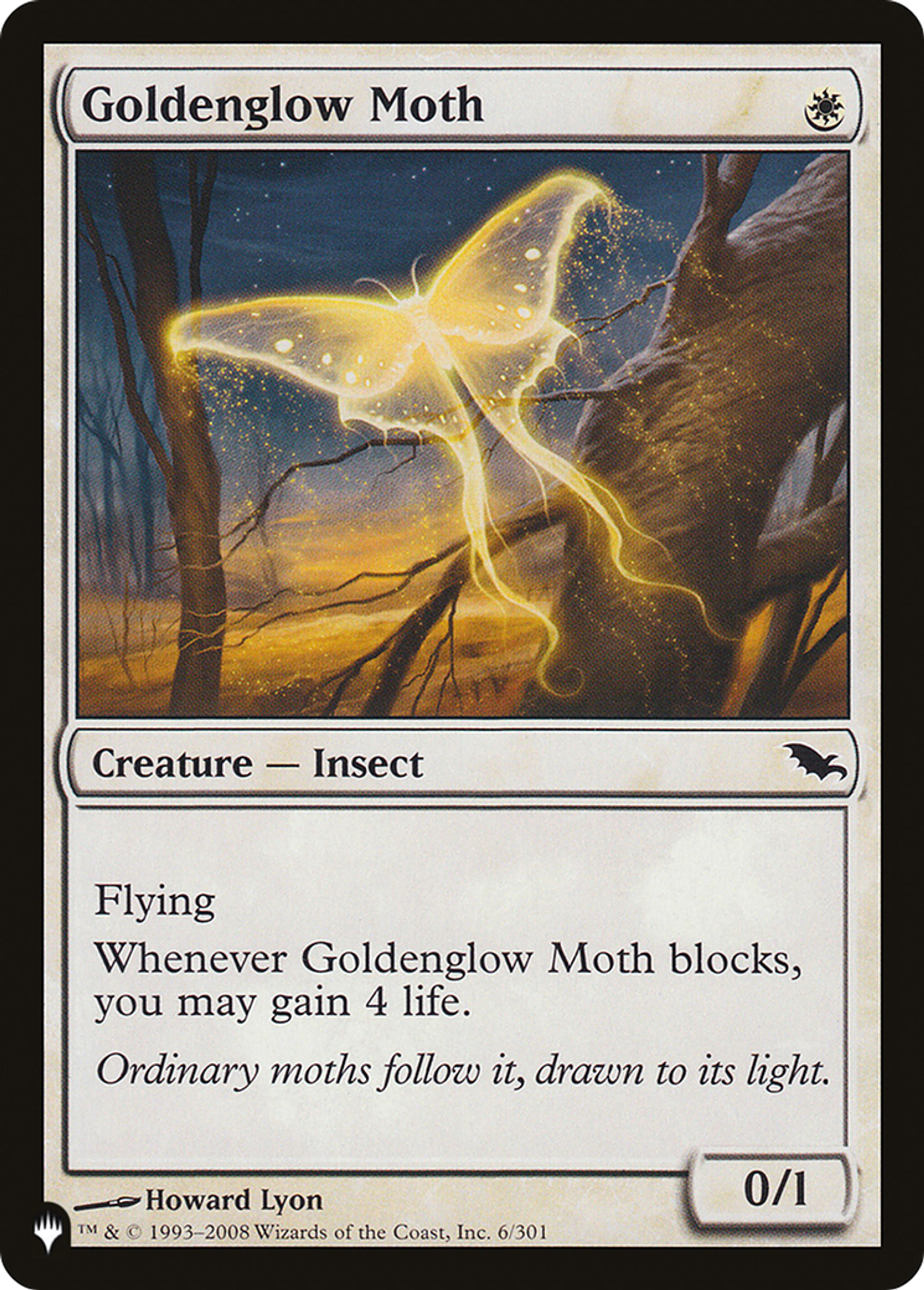 Phalène au halo doré — The List — Magic: The Gathering