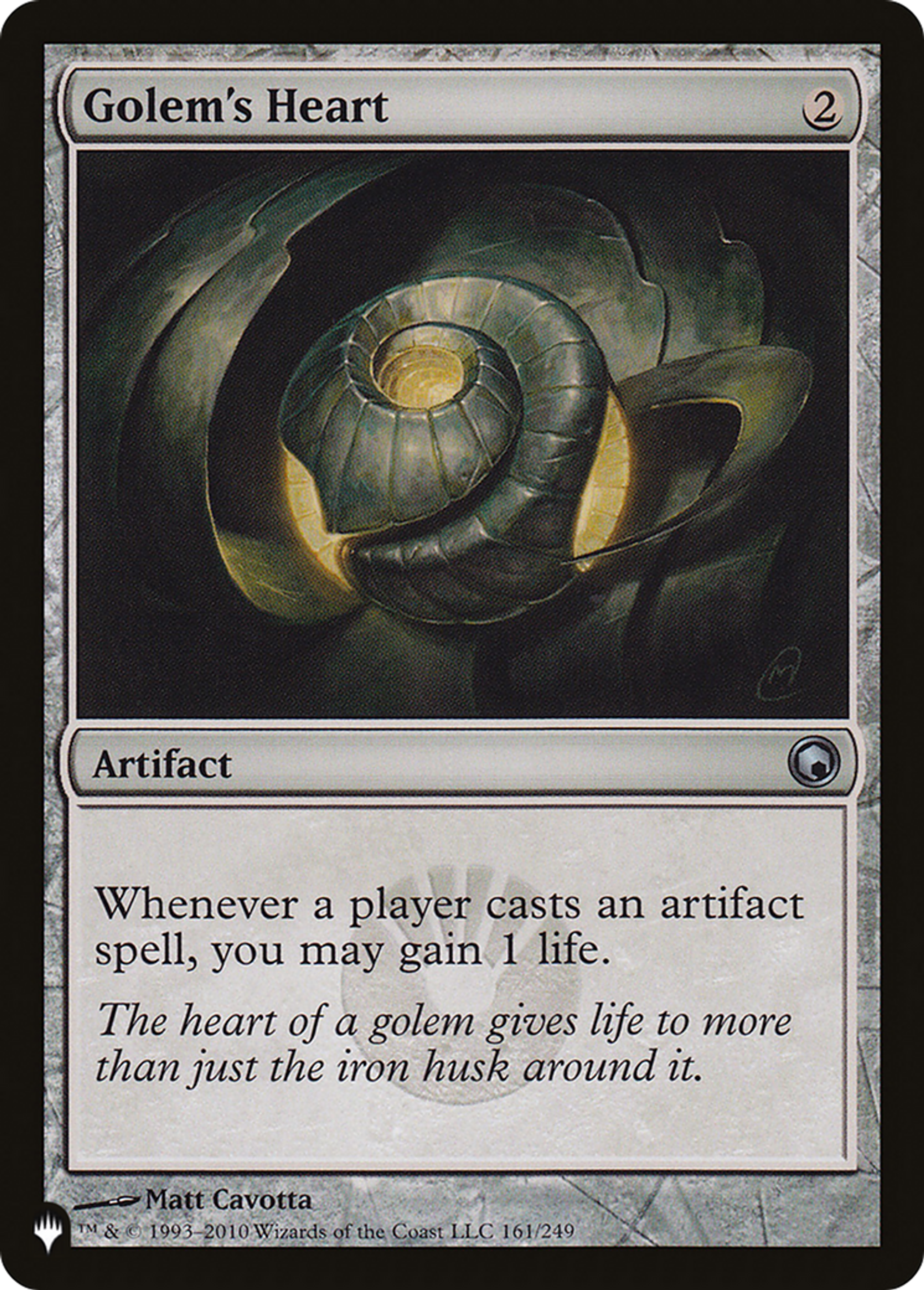 Golem's Heart — The List — Magic: The Gathering