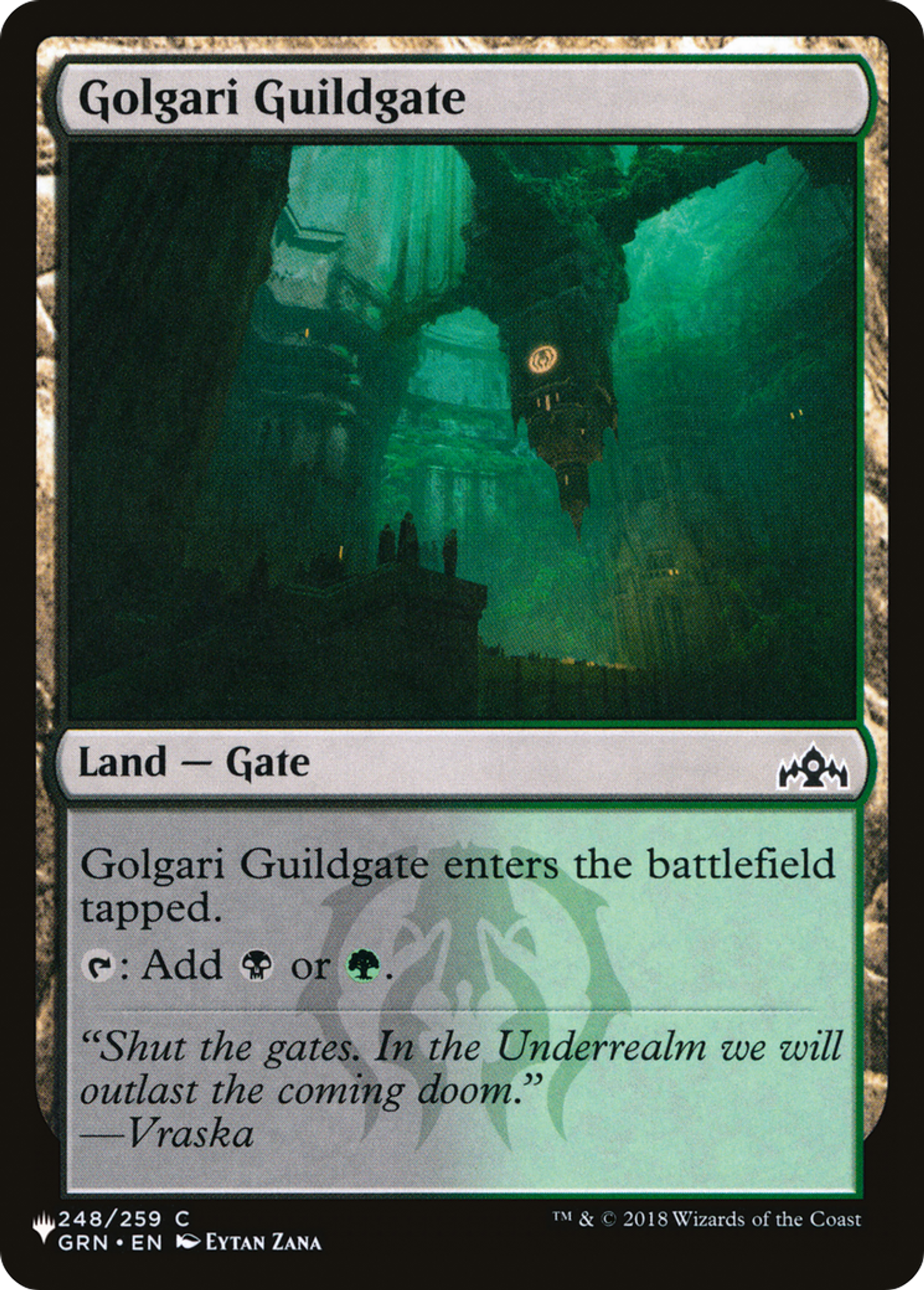 Golgari Guildgate — The List — Magic: The Gathering