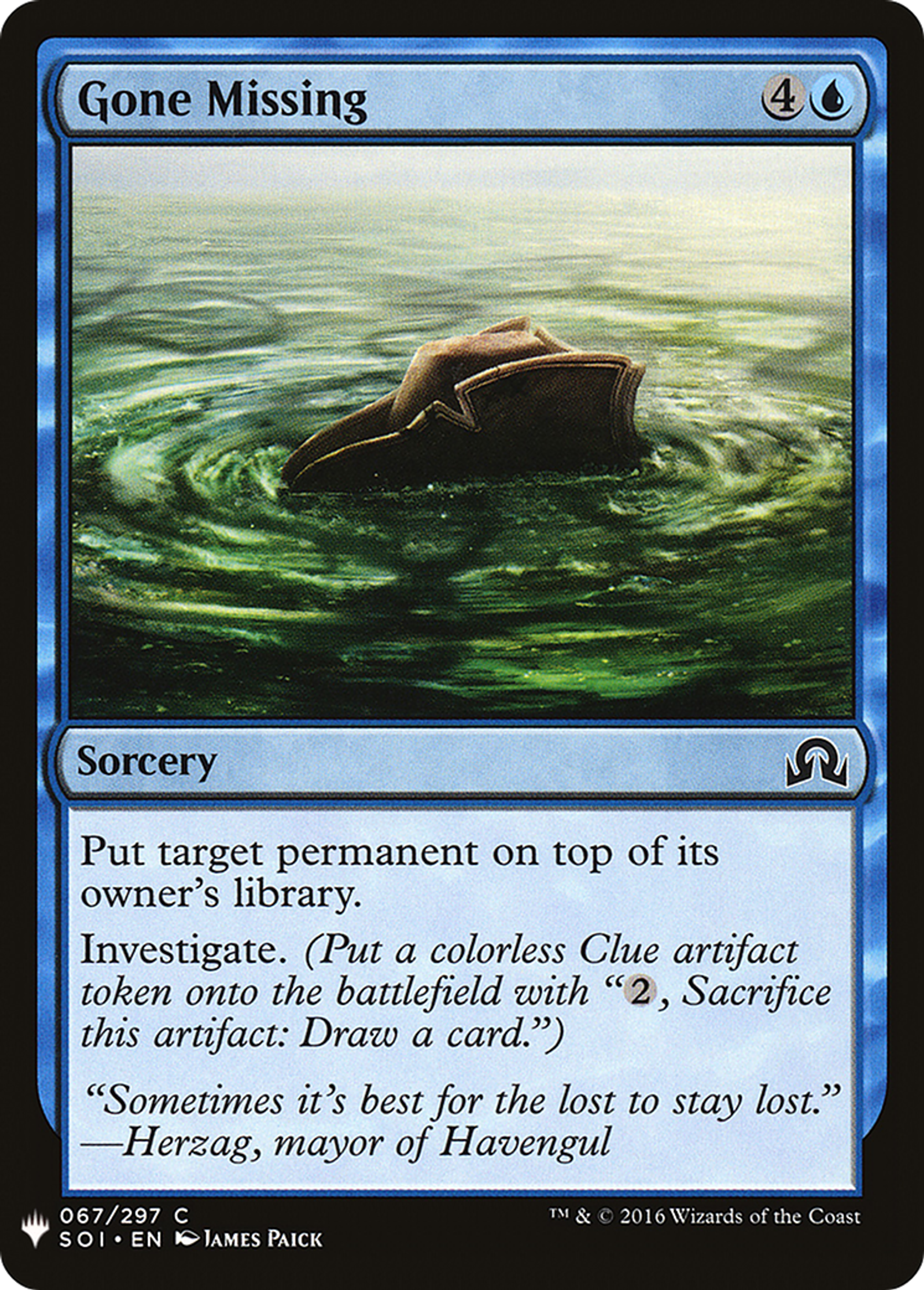 Gone Missing — The List — Magic: The Gathering