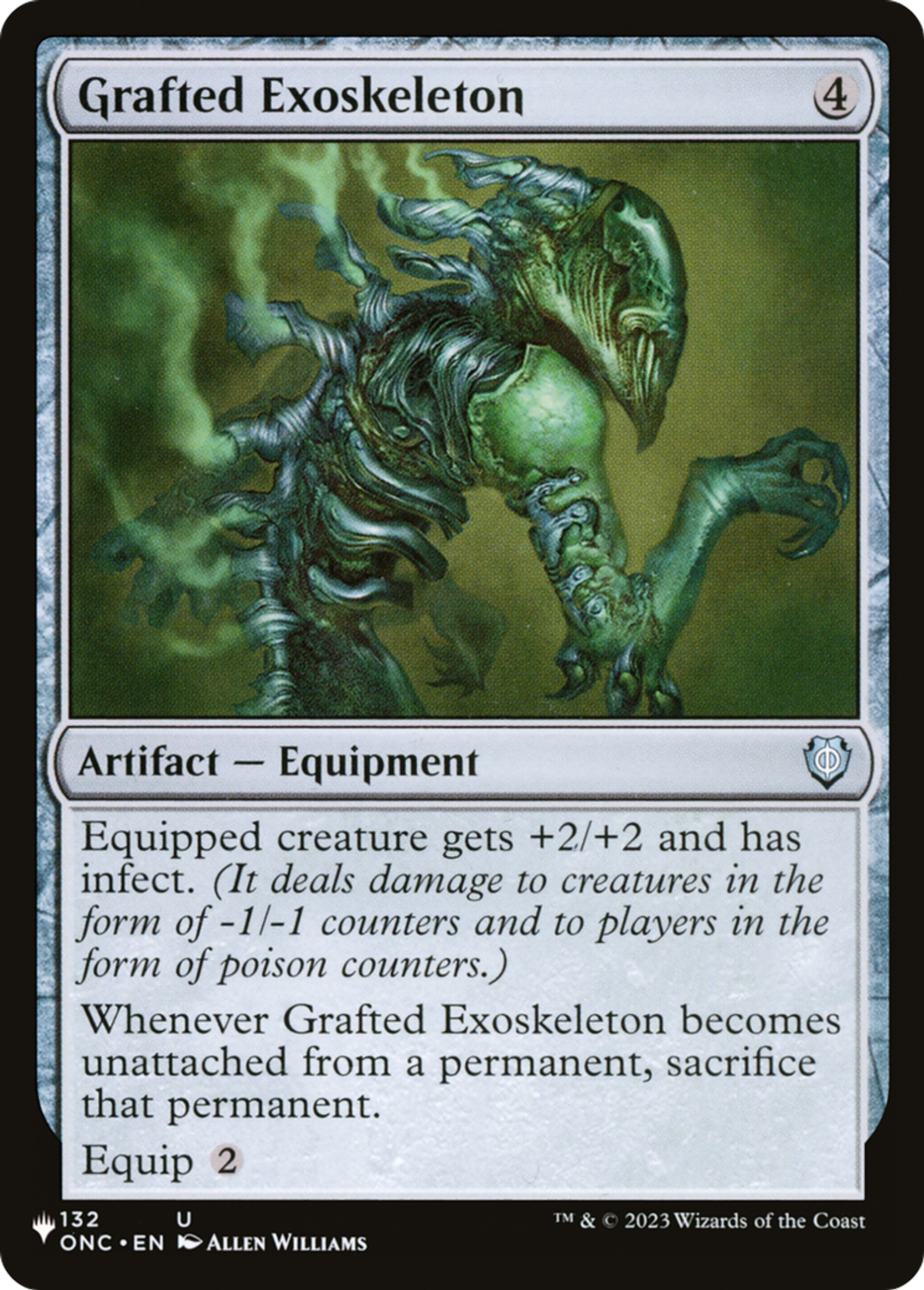 Exosquelette greffé — The List — Magic: The Gathering