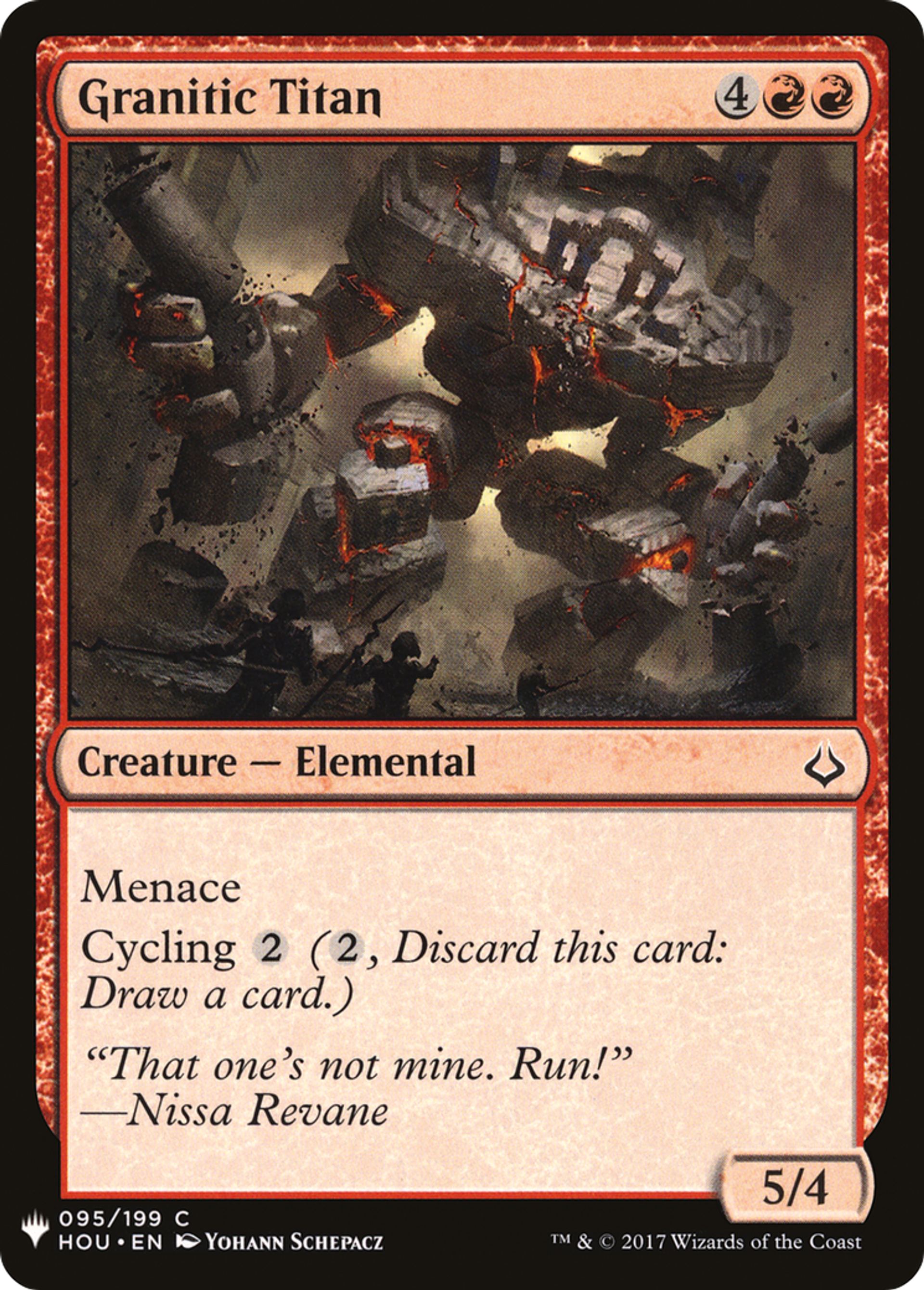 Granitic Titan — The List — Magic: The Gathering
