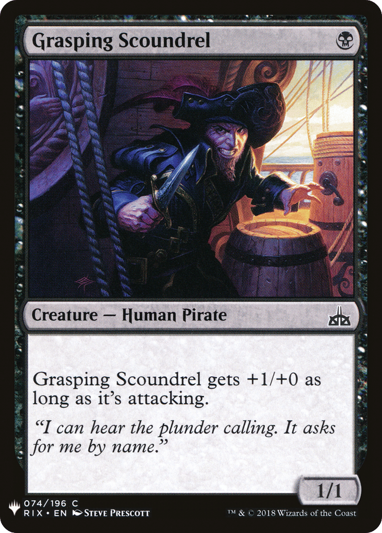 Grasping Scoundrel — The List — Magic: The Gathering