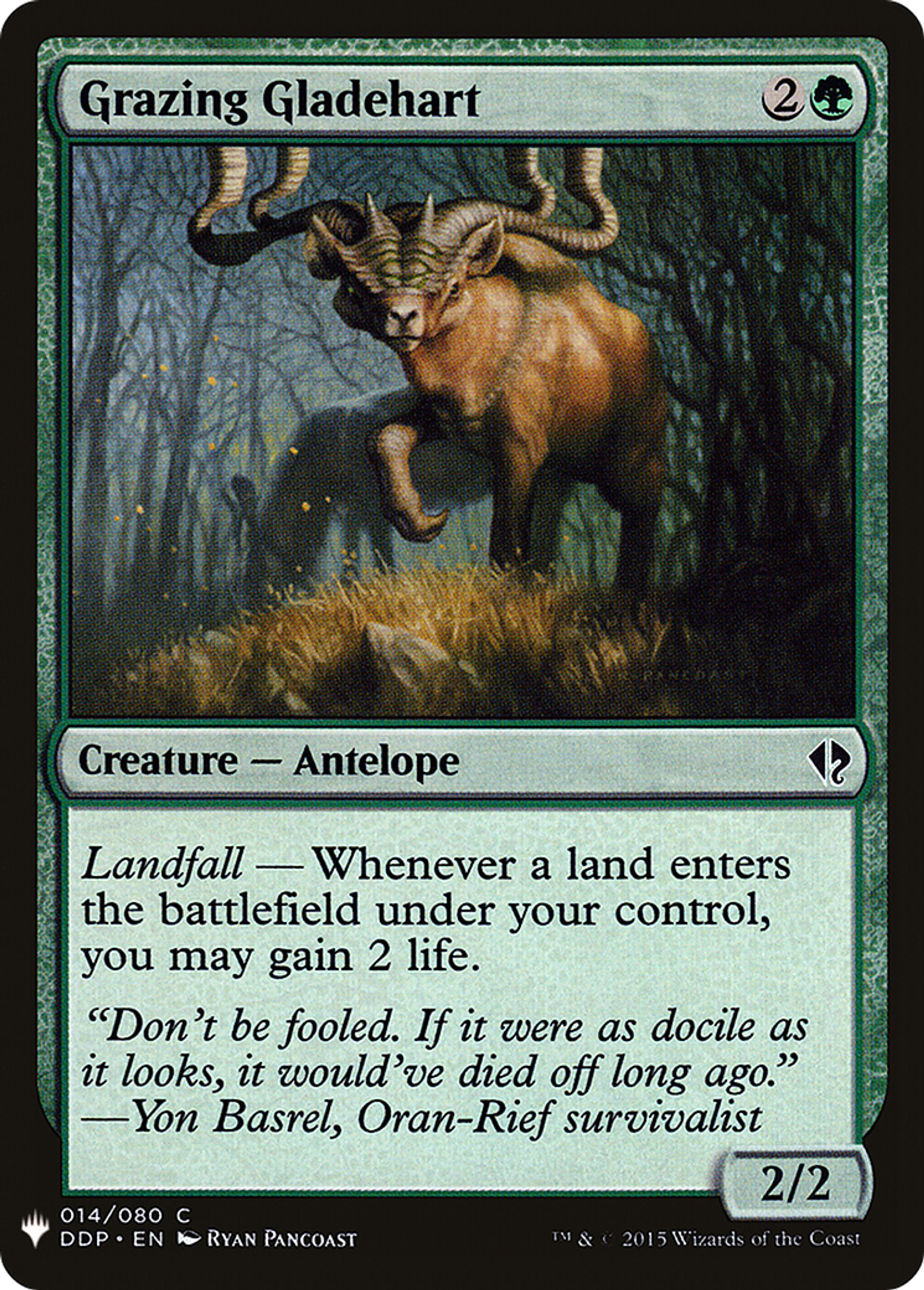Grazing Gladehart — The List — Magic: The Gathering