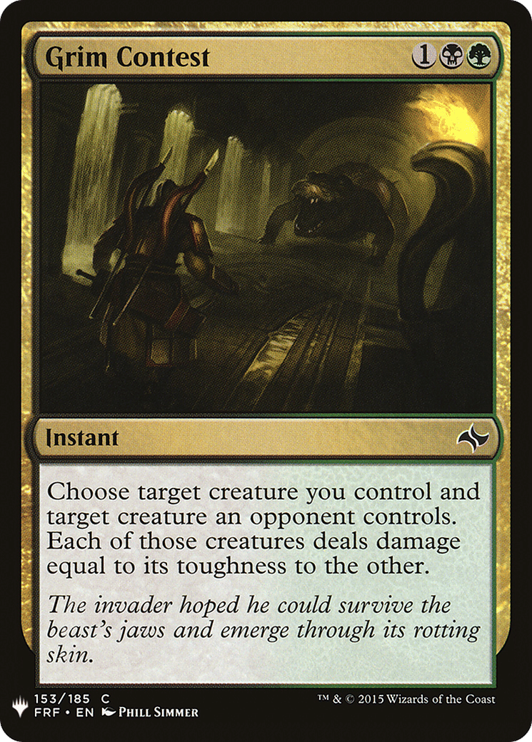 Grim Contest — The List — Magic: The Gathering