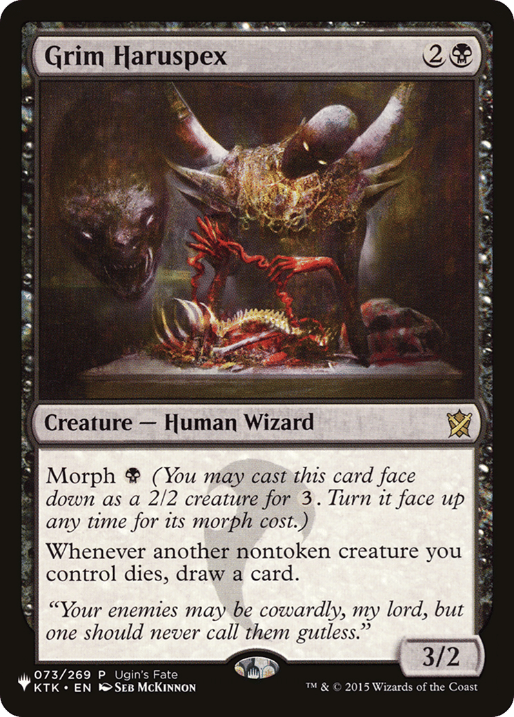 Grim Haruspex — The List — Magic: The Gathering
