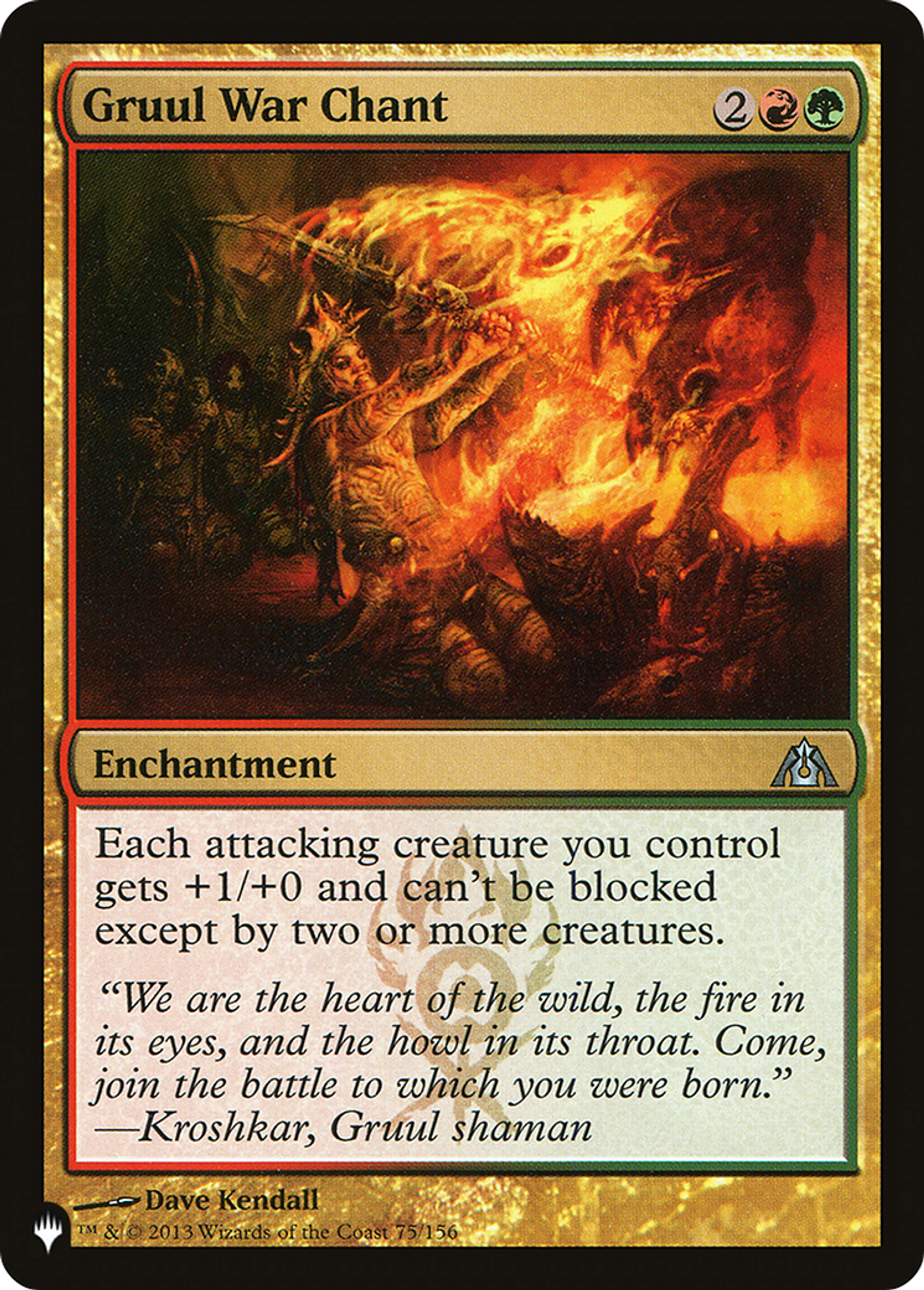Gruul War Chant — The List — Magic: The Gathering