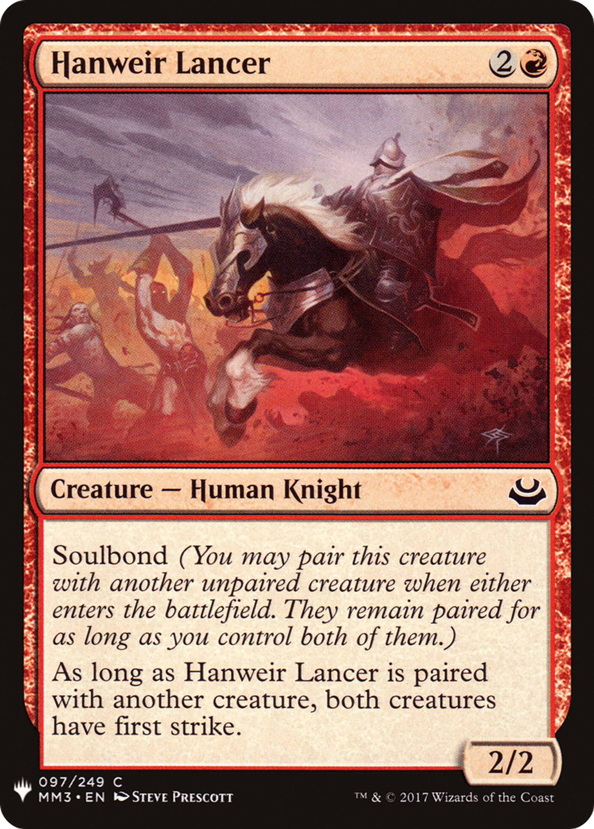 Hanweir Lancer — The List — Magic: The Gathering
