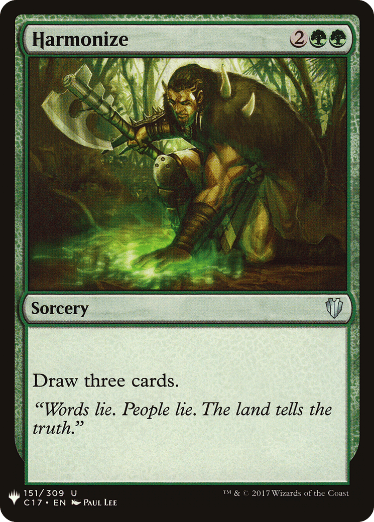 Harmonize — The List — Magic: The Gathering