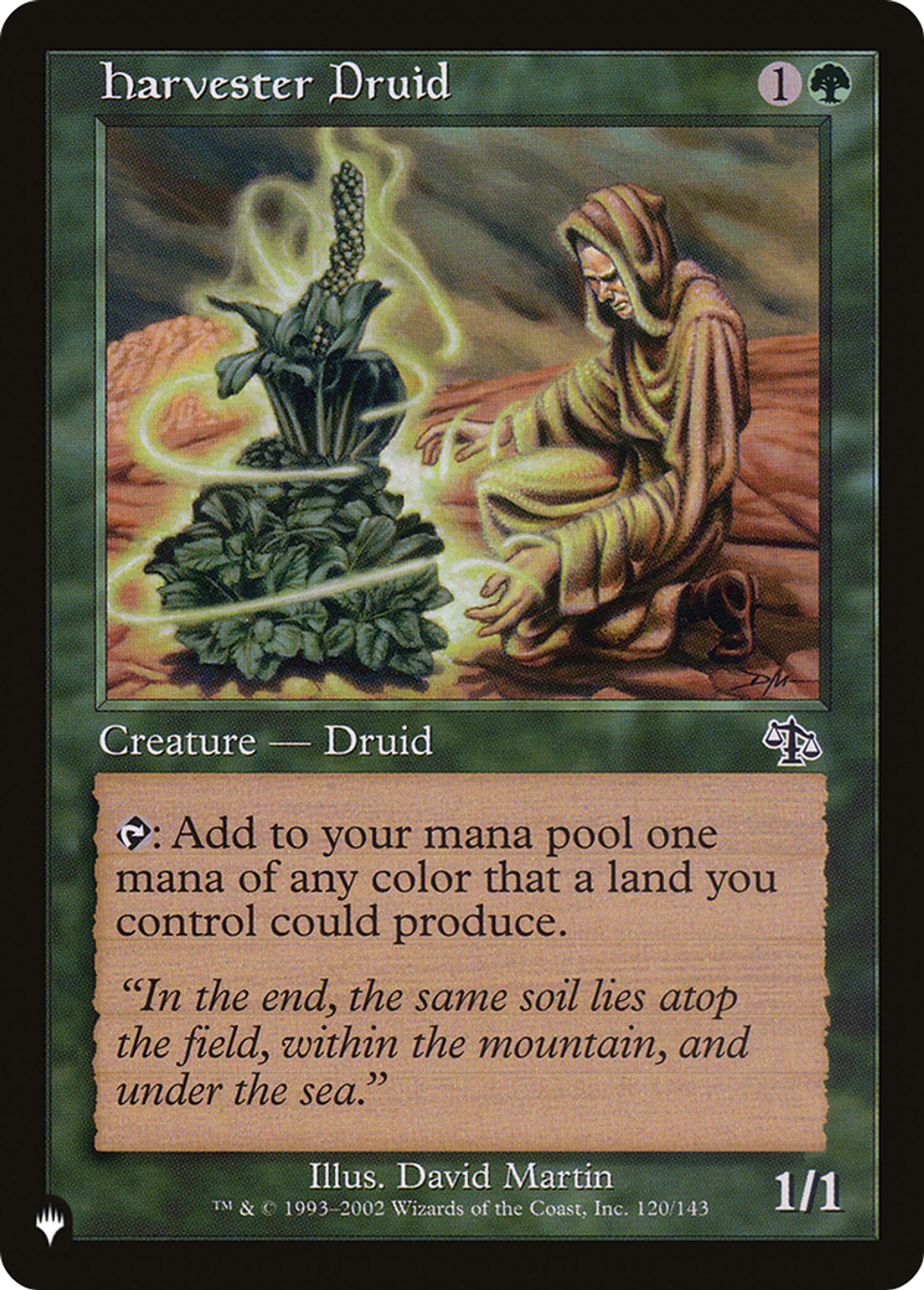 Harvester Druid — The List — Magic: The Gathering