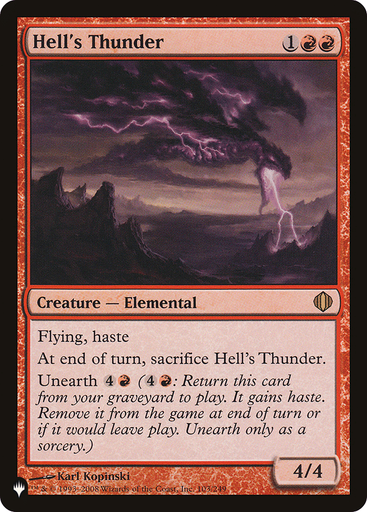 Hell's Thunder — The List — Magic: The Gathering
