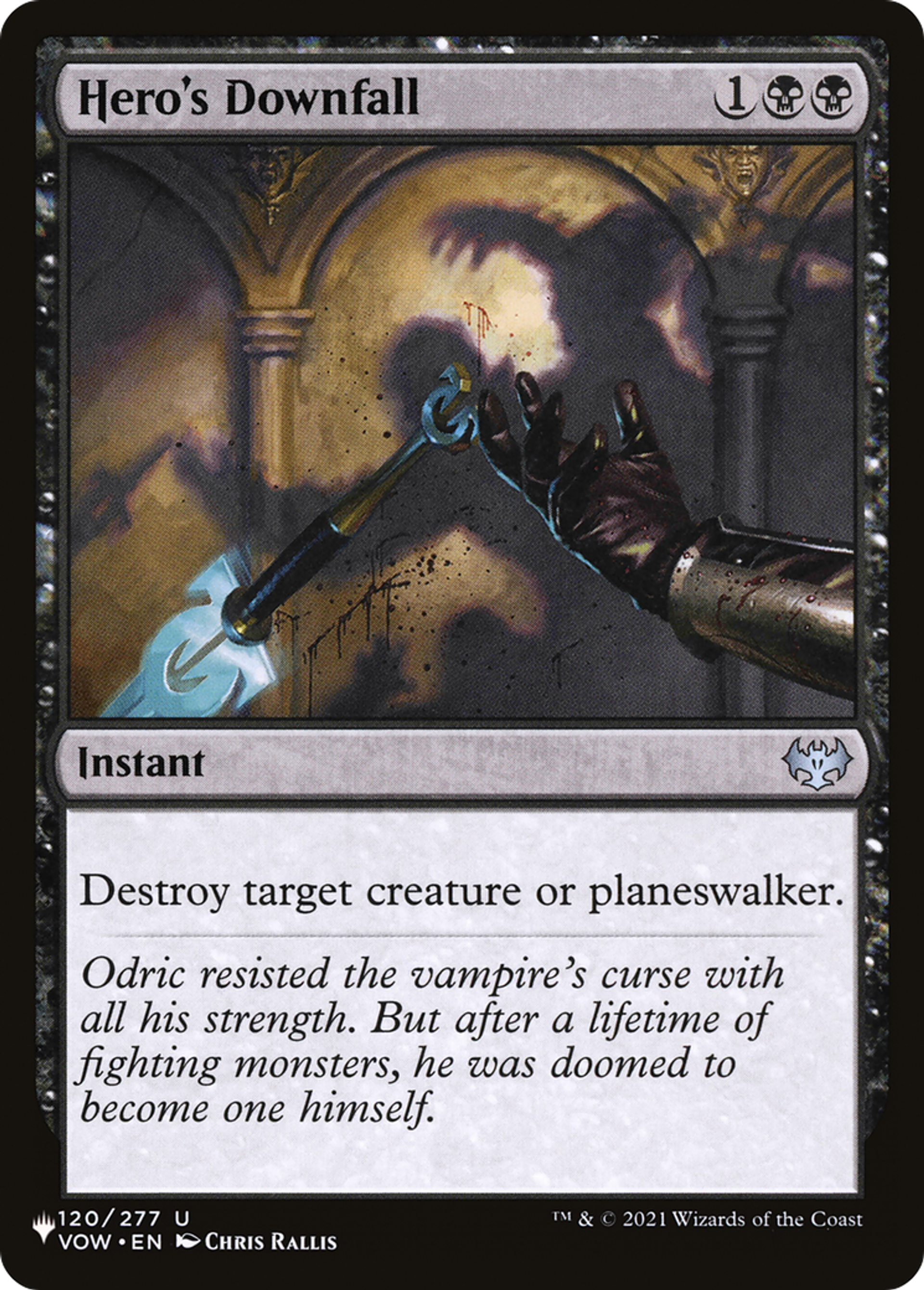 Chute du héros — The List — Magic: The Gathering