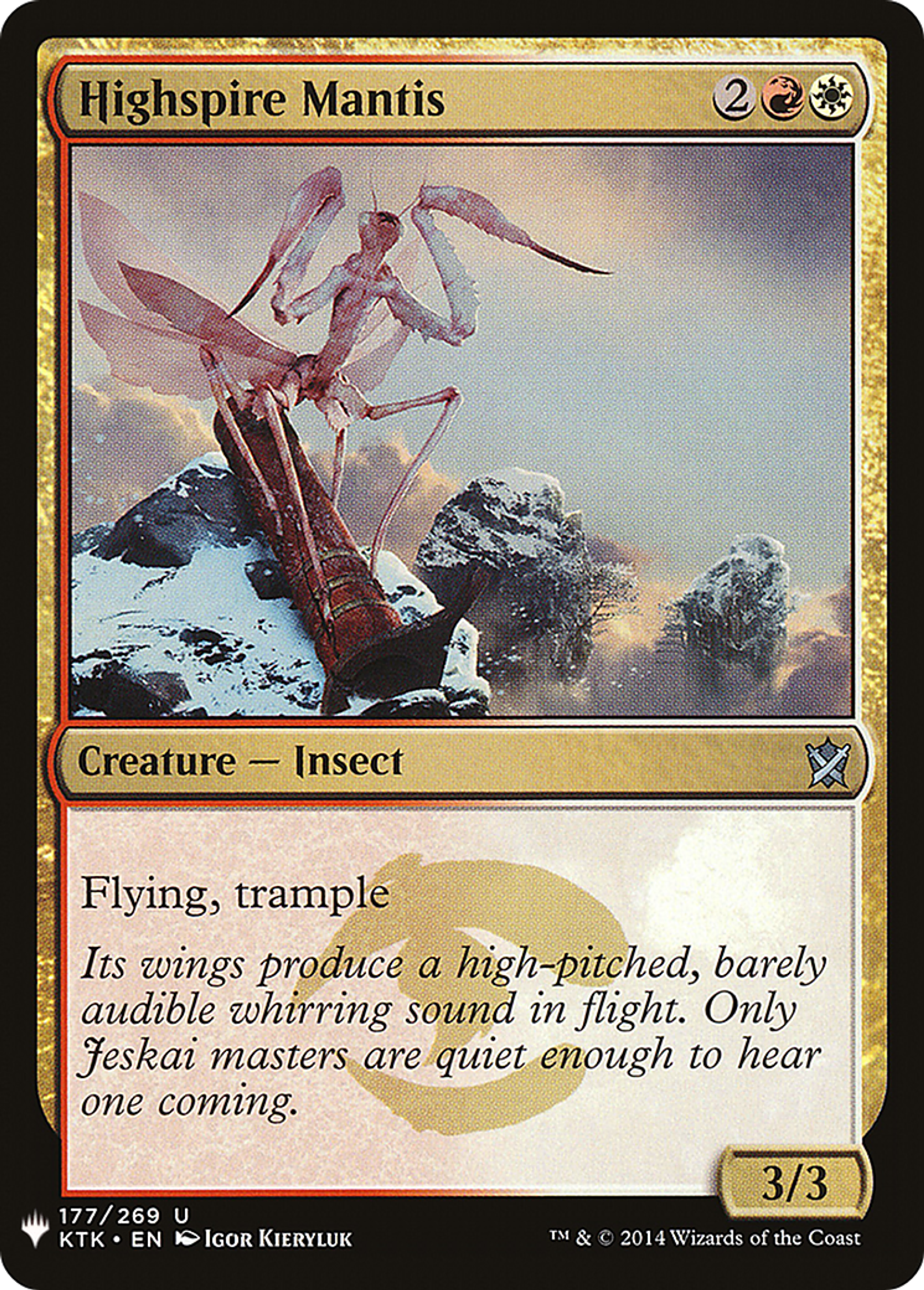 Highspire Mantis — The List — Magic: The Gathering