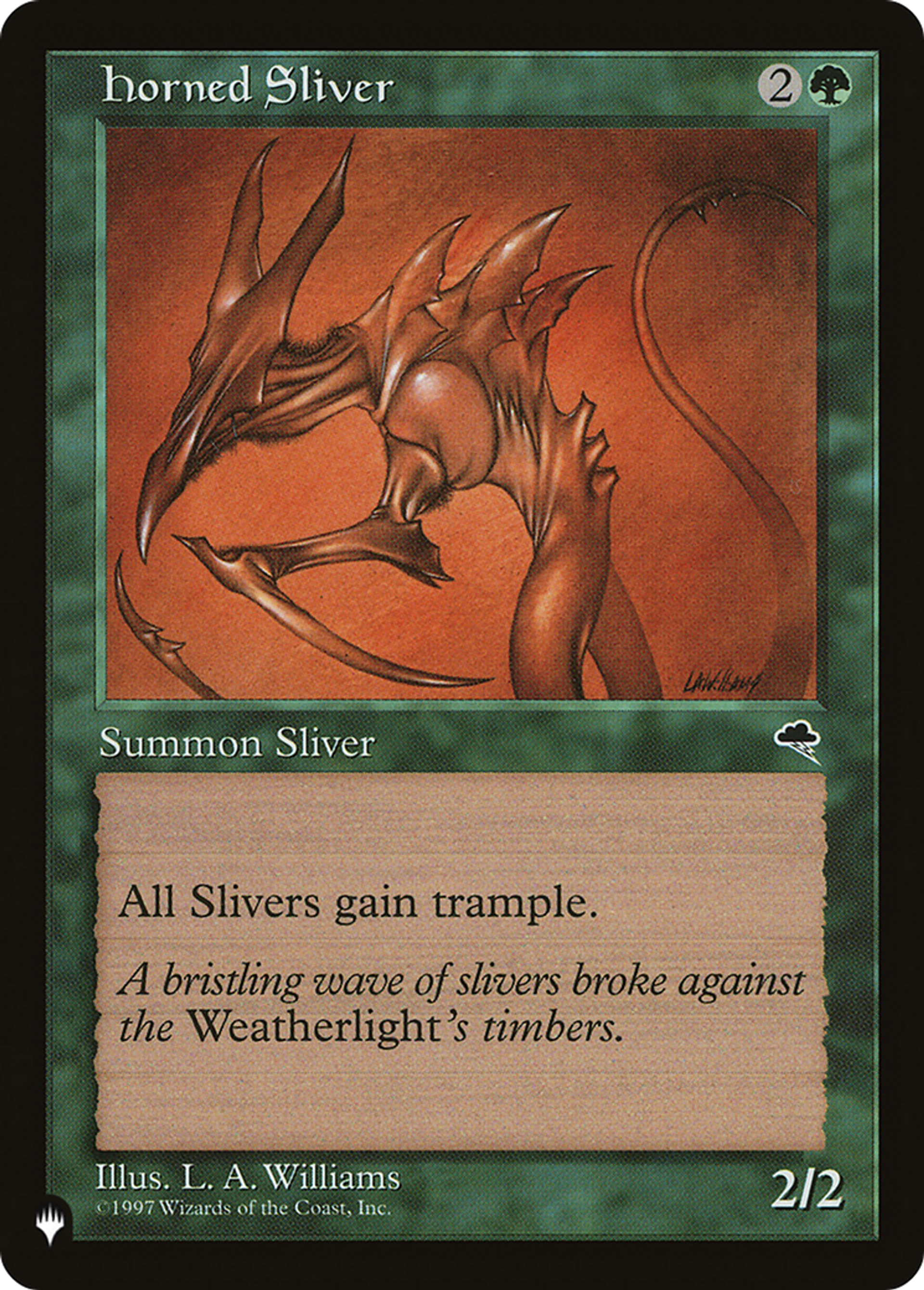 Horned Sliver — The List — Magic: The Gathering